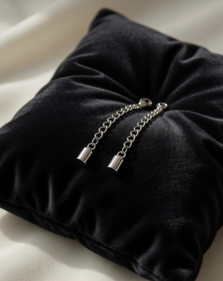 Magnetic Necklace Extender- Silver