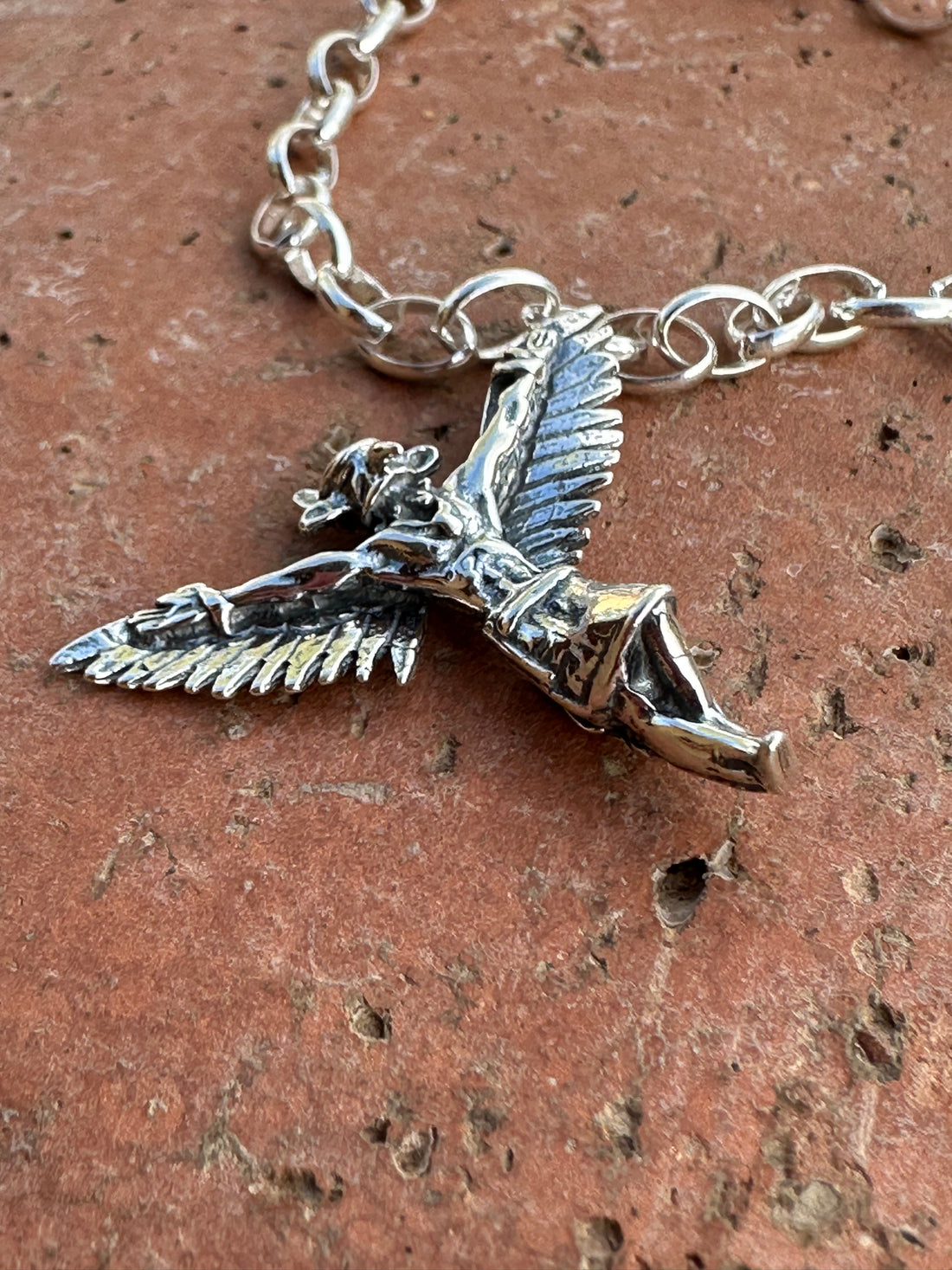 Handcrafted Sterling Silver Eagle Kachina Charm