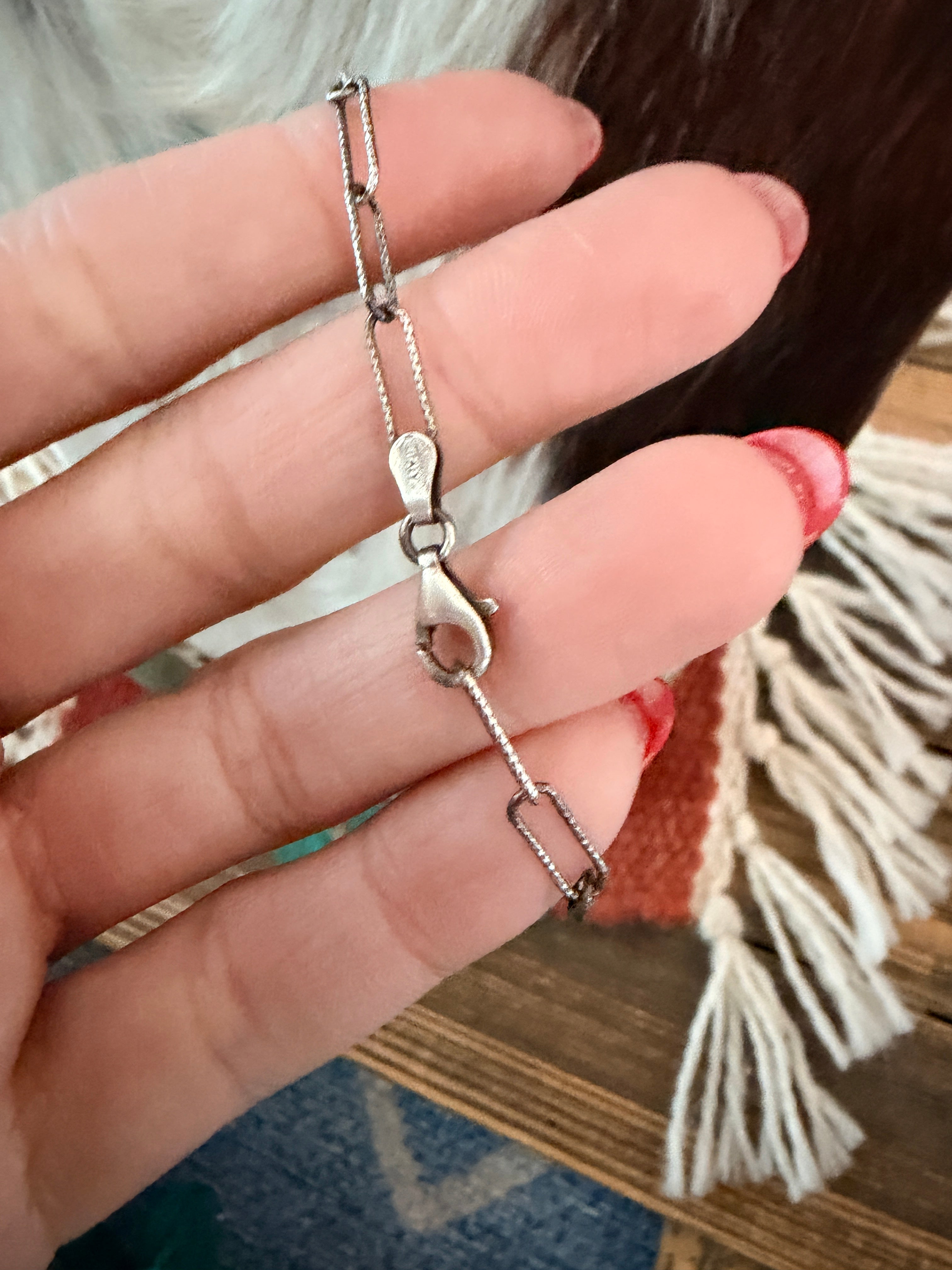 Handmade Sterling Silver and Larimar Necklace Necklace