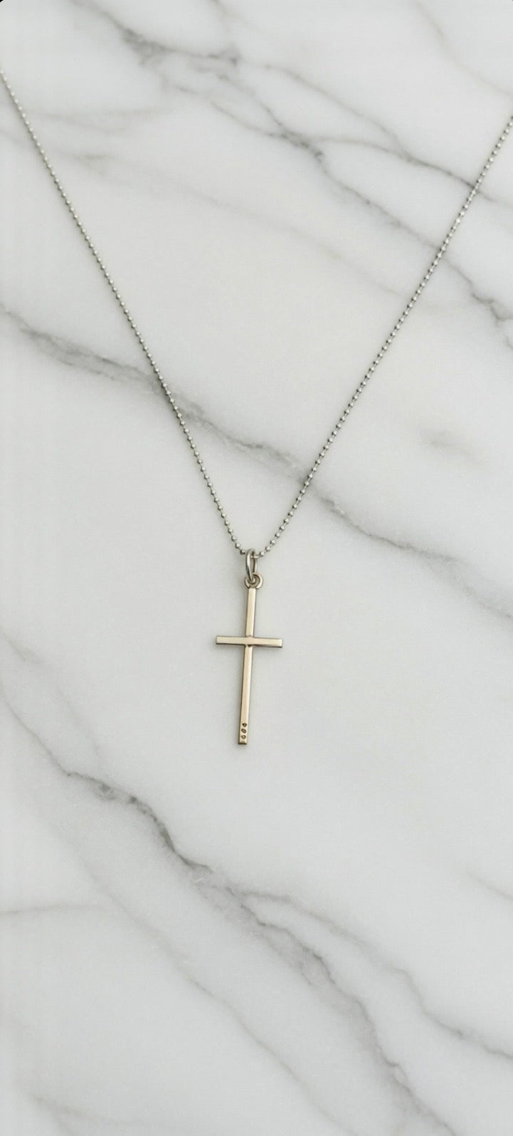 Sterling Silver Small & Simple Cross Necklace