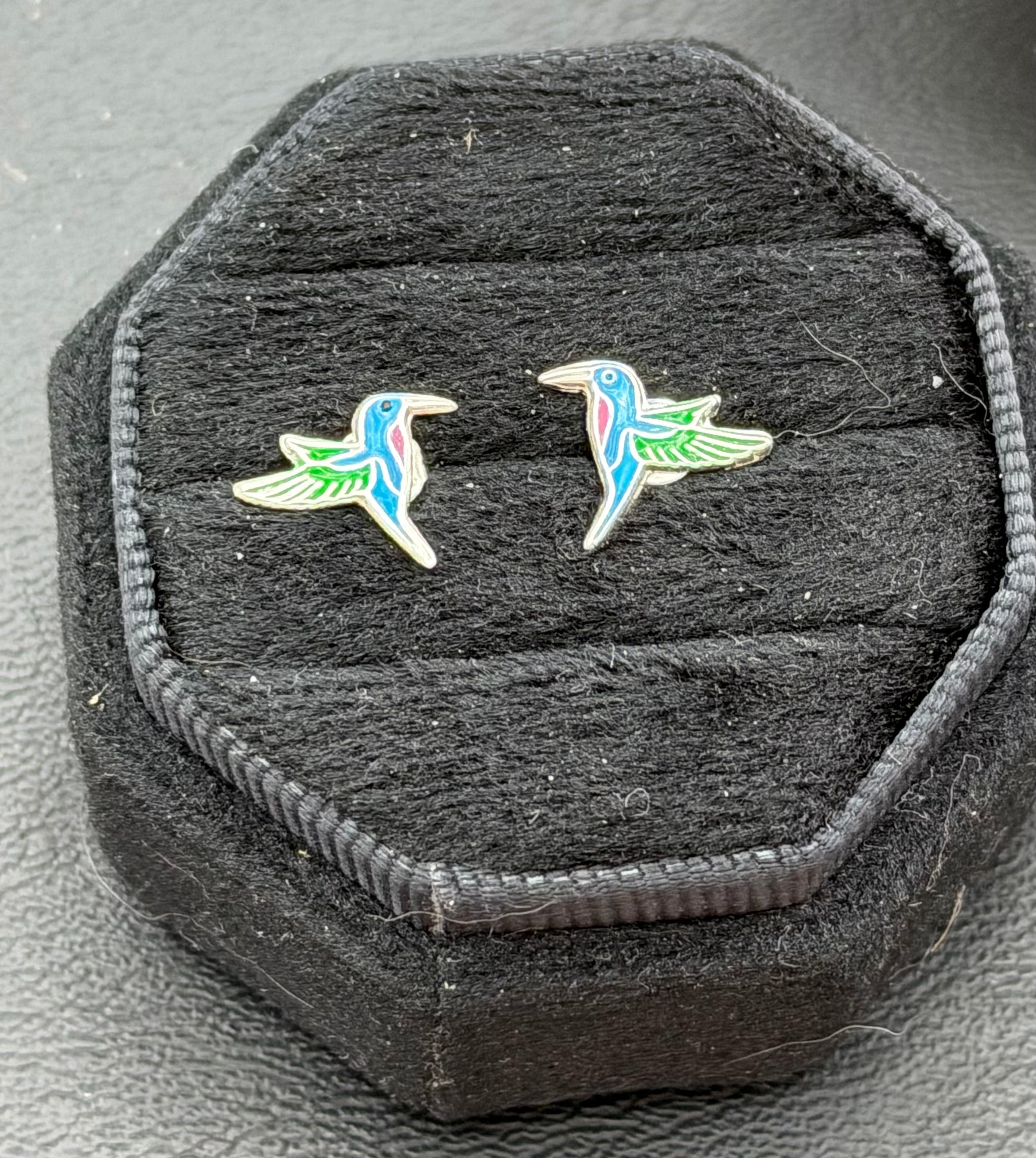 Hummingbird Sterling Silver Stud Earrings