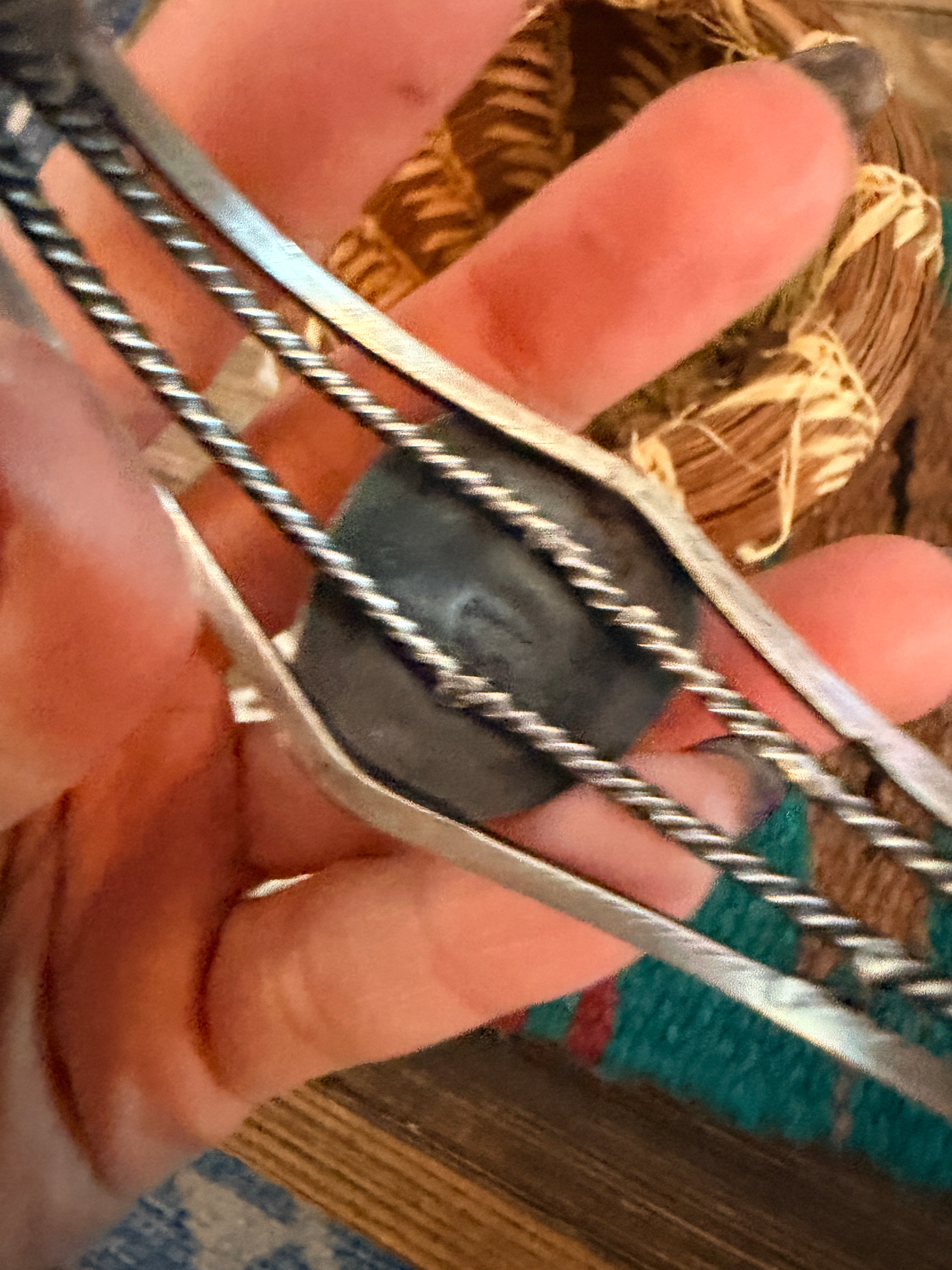 Handcrafted Sterling Silver and Turquoise Cuff Bracelet