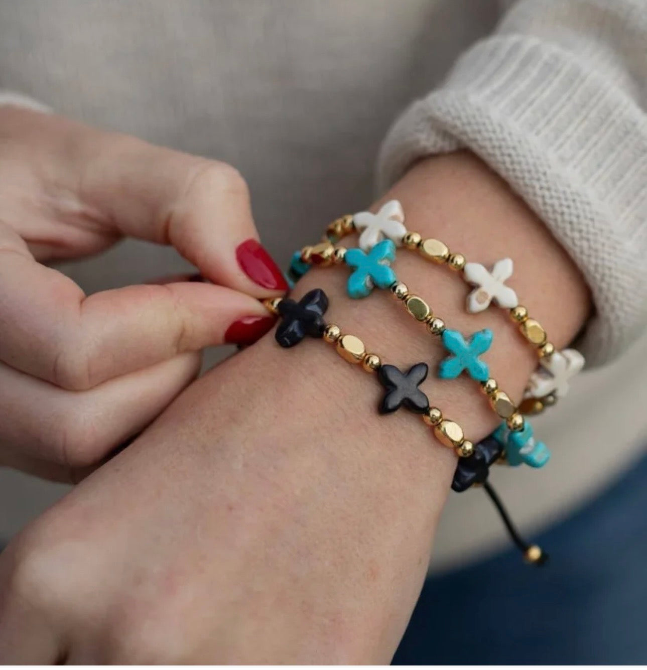 Grounded in Faith Bracelet Turquoise & Silver