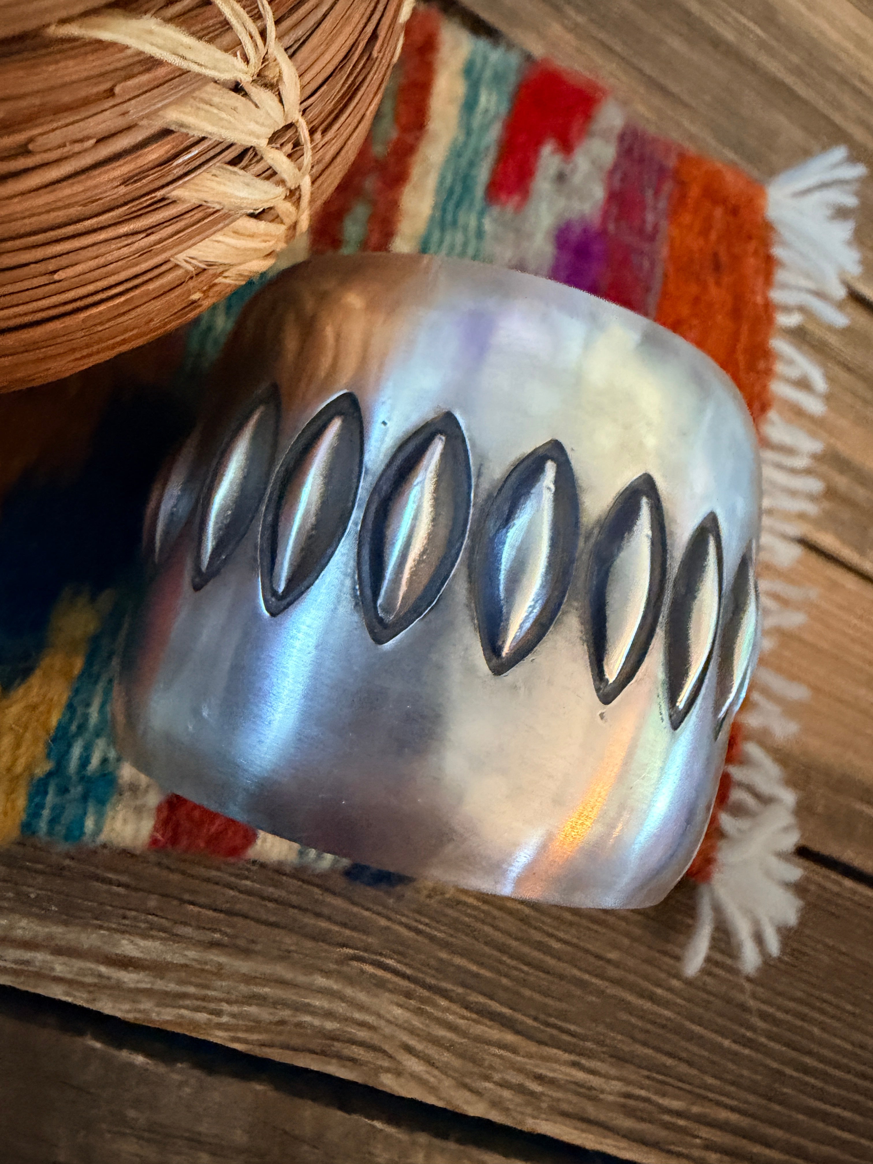 Handcrafted Sterling Silver Cuff Bracelet by Emerson Bill