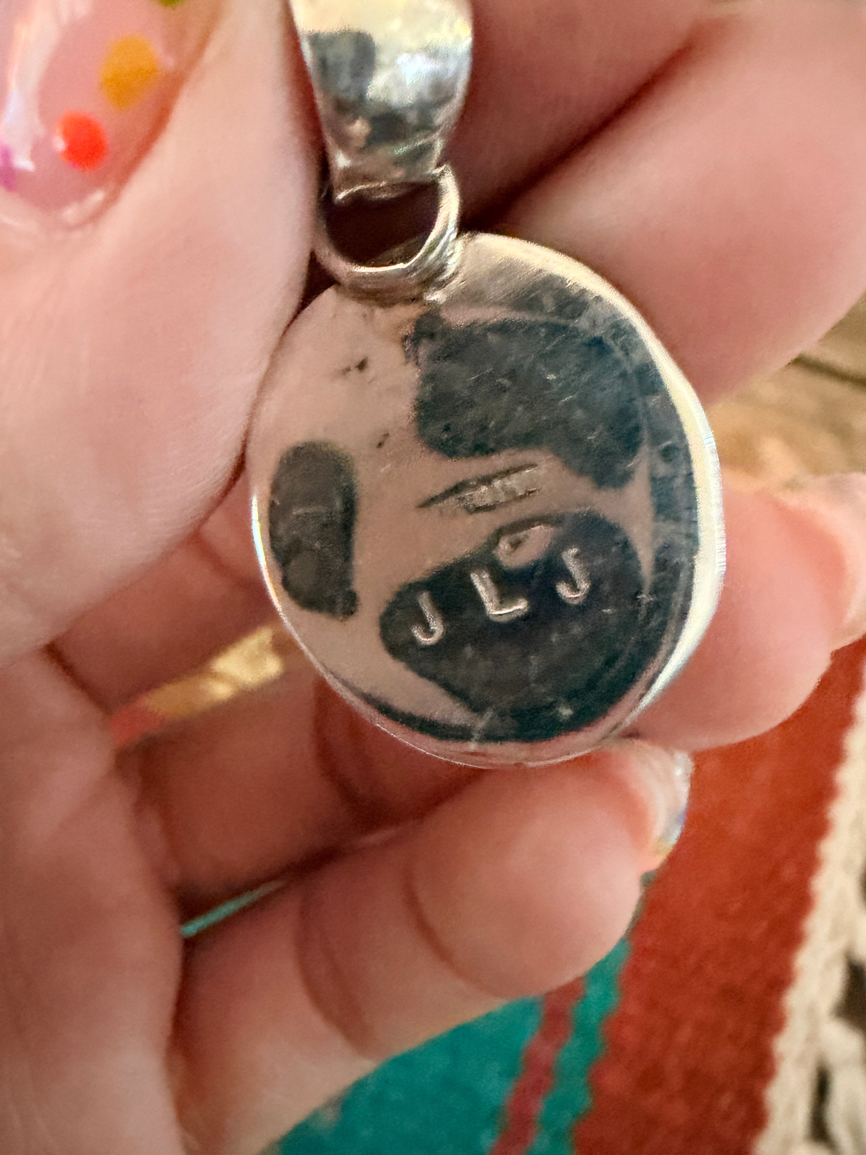Handcrafted Sterling Silver and Turquoise Pendant