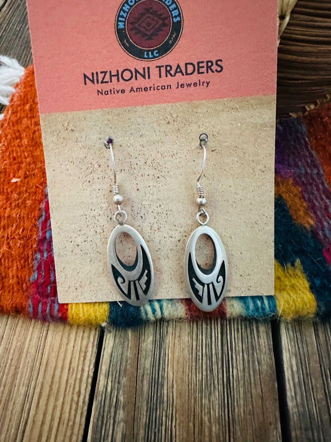 Handcrafted Old Pawn Sterling Silver Dangle Earrings