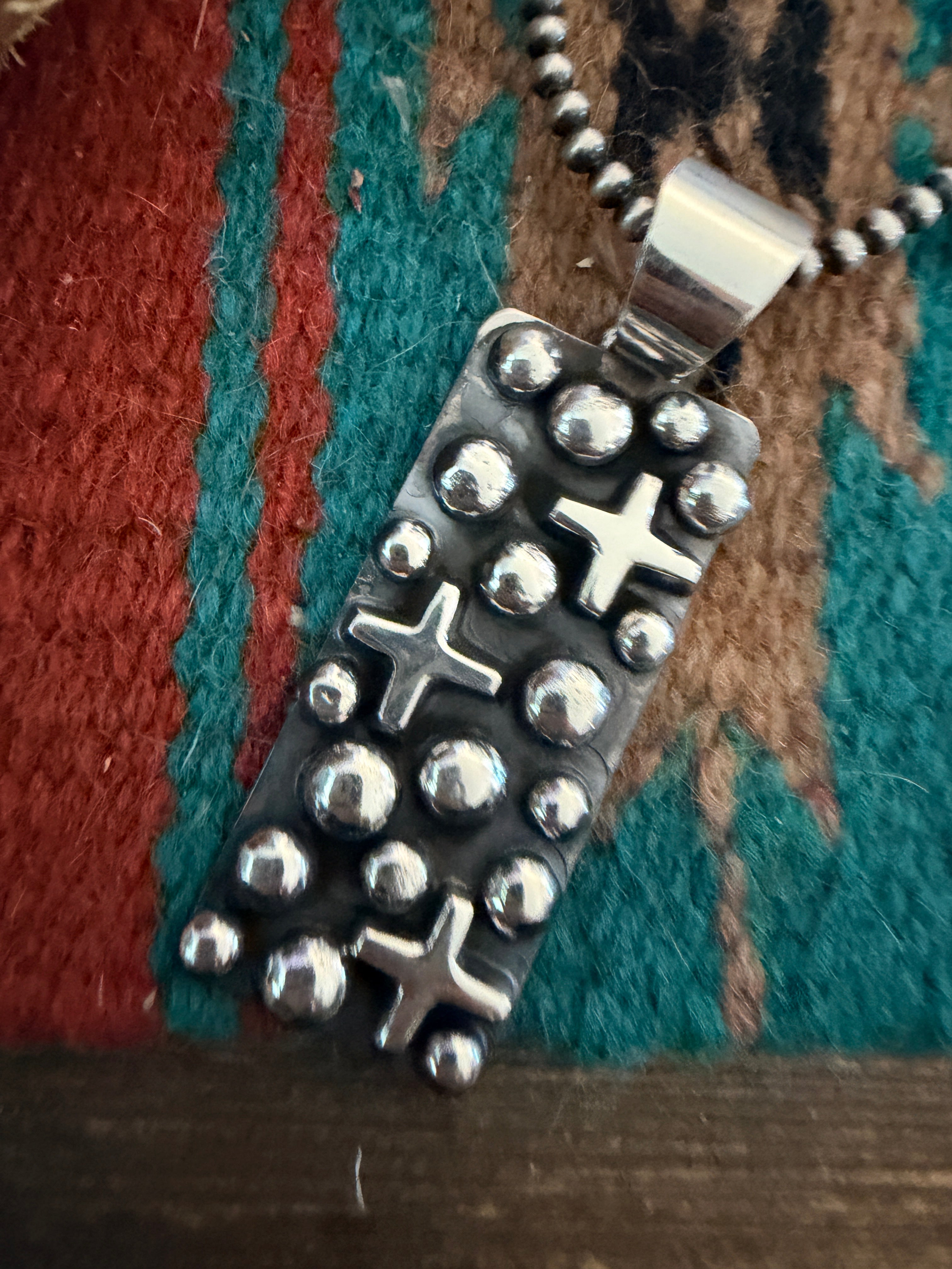 Handcrafted Sterling Silver Cross Pendant by Chimney Butte