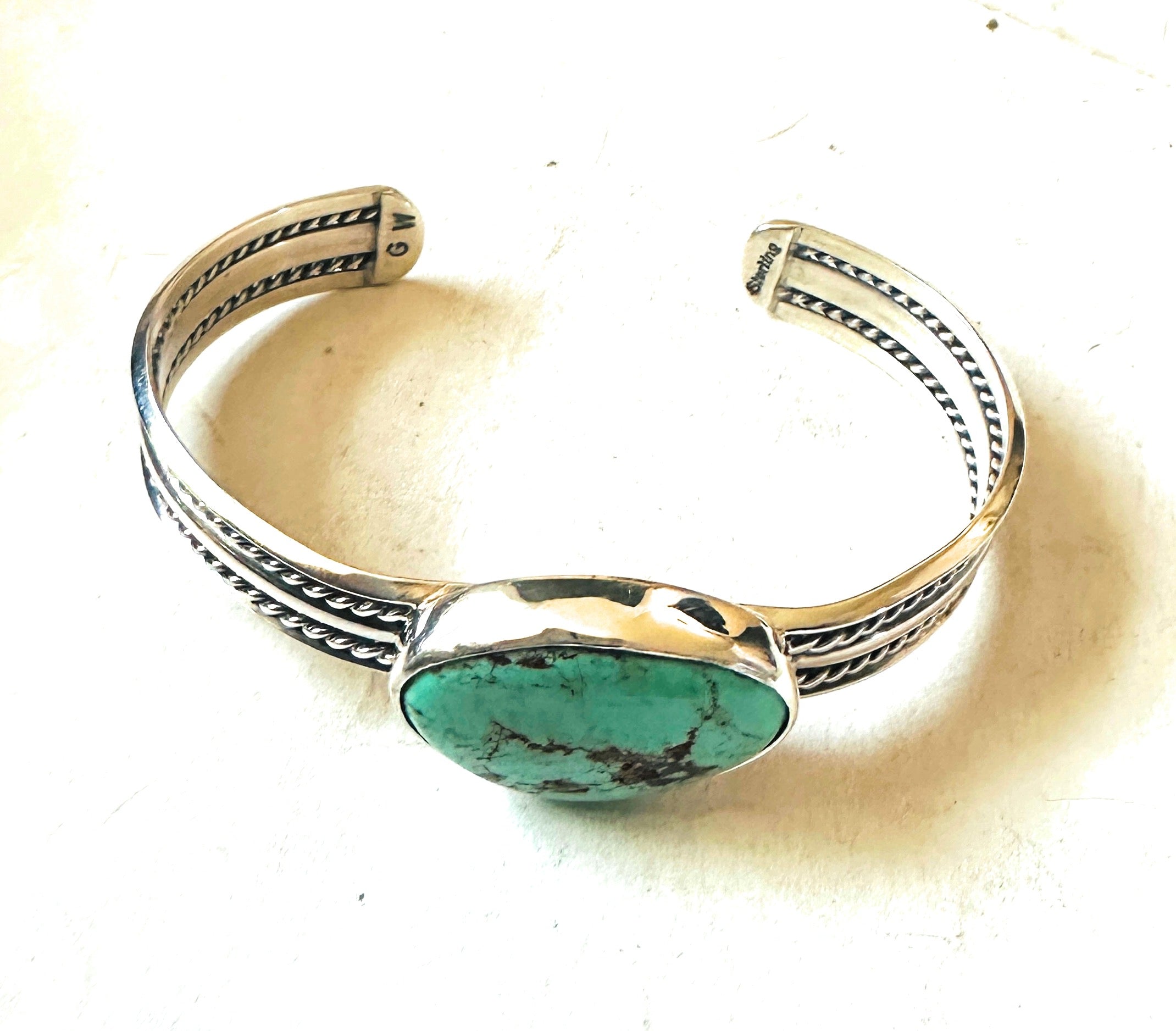 Navajo Turquoise & Sterling Silver Cuff Bracelet