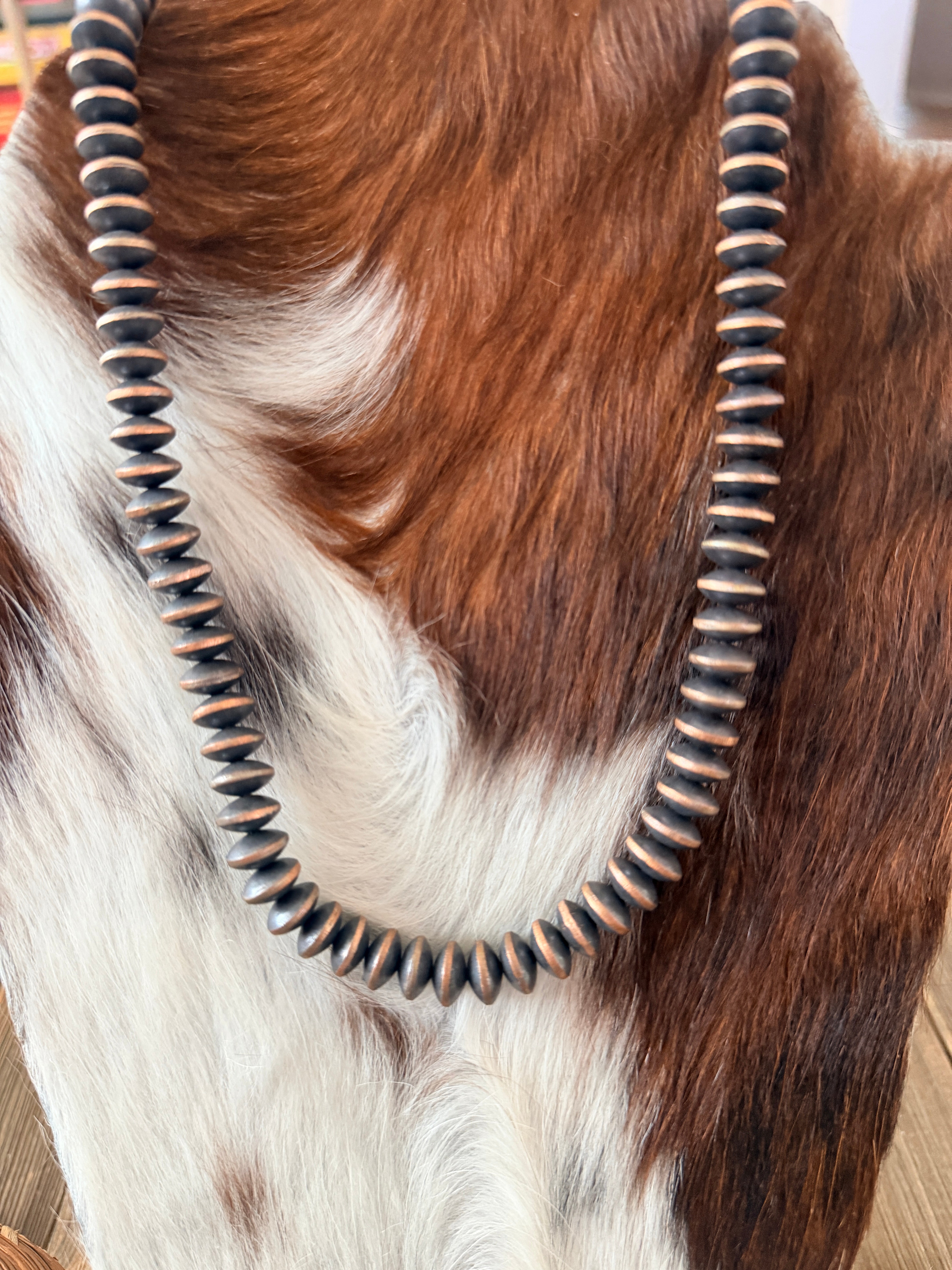 Handcrafted Copper 16” Beaded Necklace