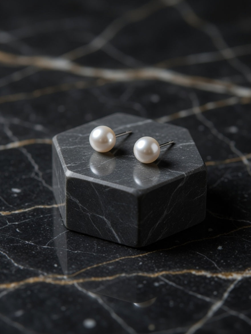 Timeless 4mm Freshwater Pearl Sterling Silver Stud Earrings