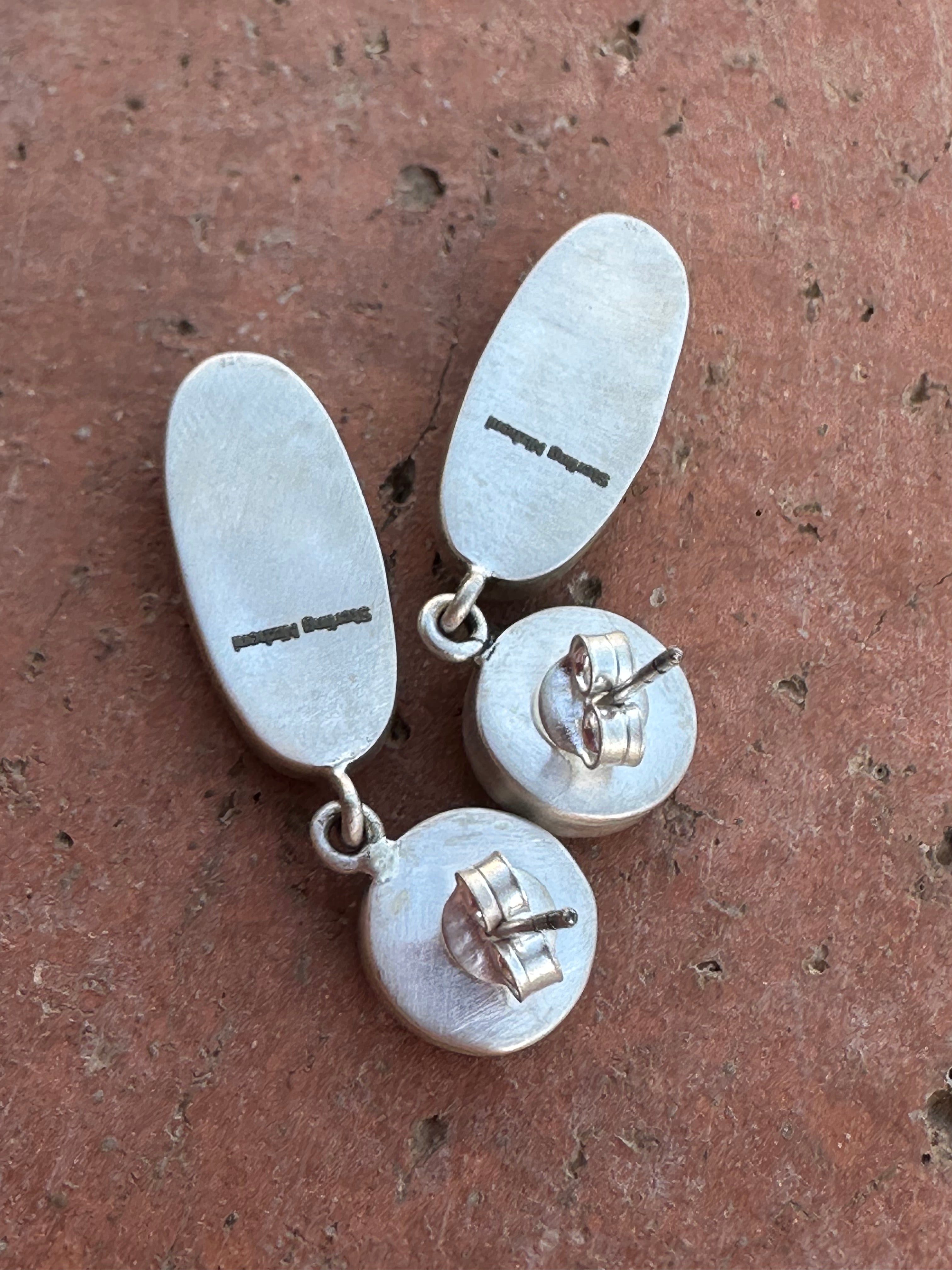 Dahlia Rose Handmade Sterling Silver Dangles