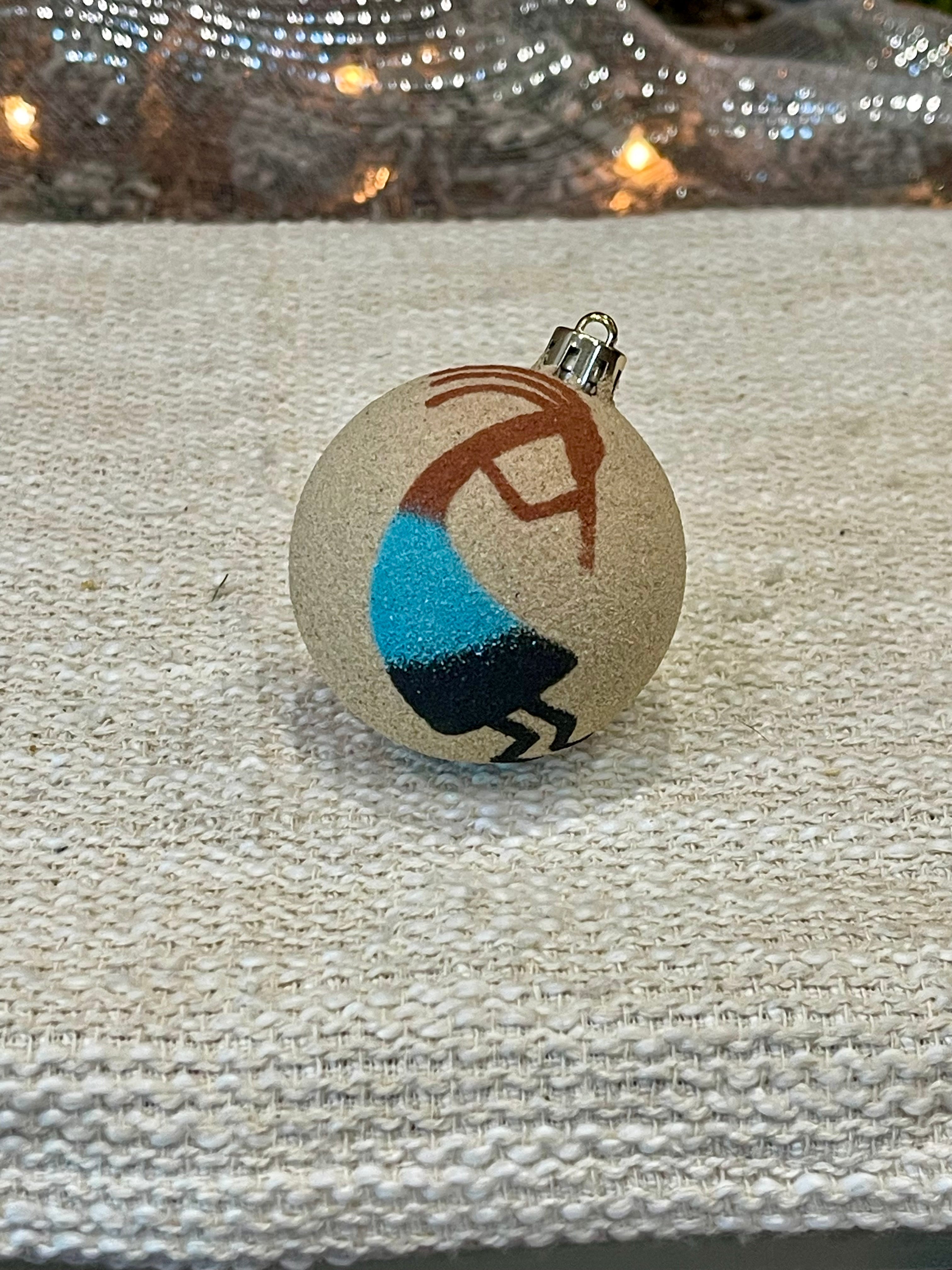 Handcrafted Ceramic Sand Painted Ornament