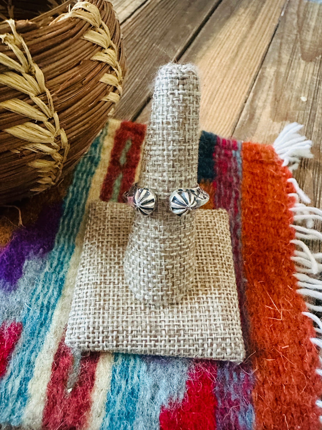 Handcrafted Sterling Silver Band Ring Size 10 by Sunshine Reeves