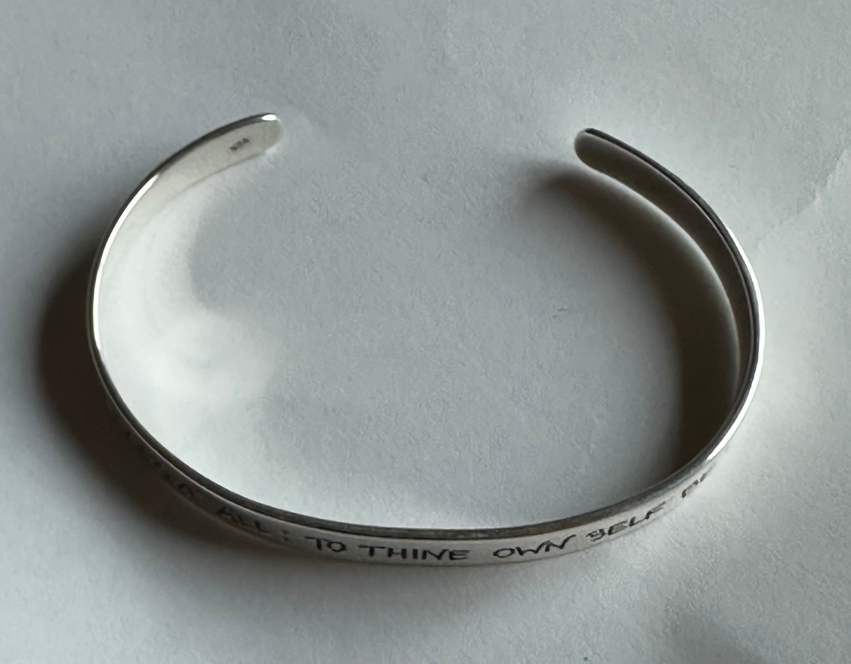 The Shakespeare Sterling Silver Cuff Bracelet