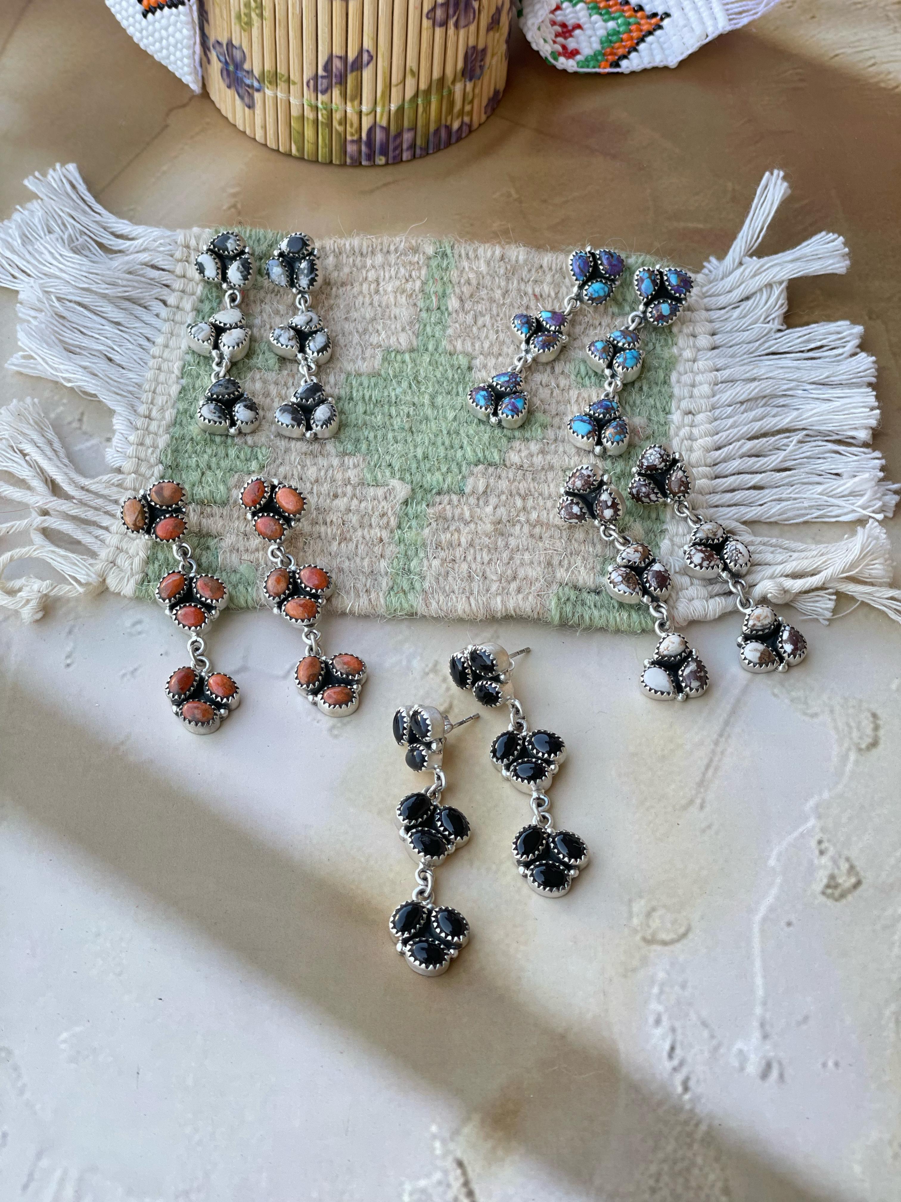 Handmade Sterling Silver Tombstone Earrings