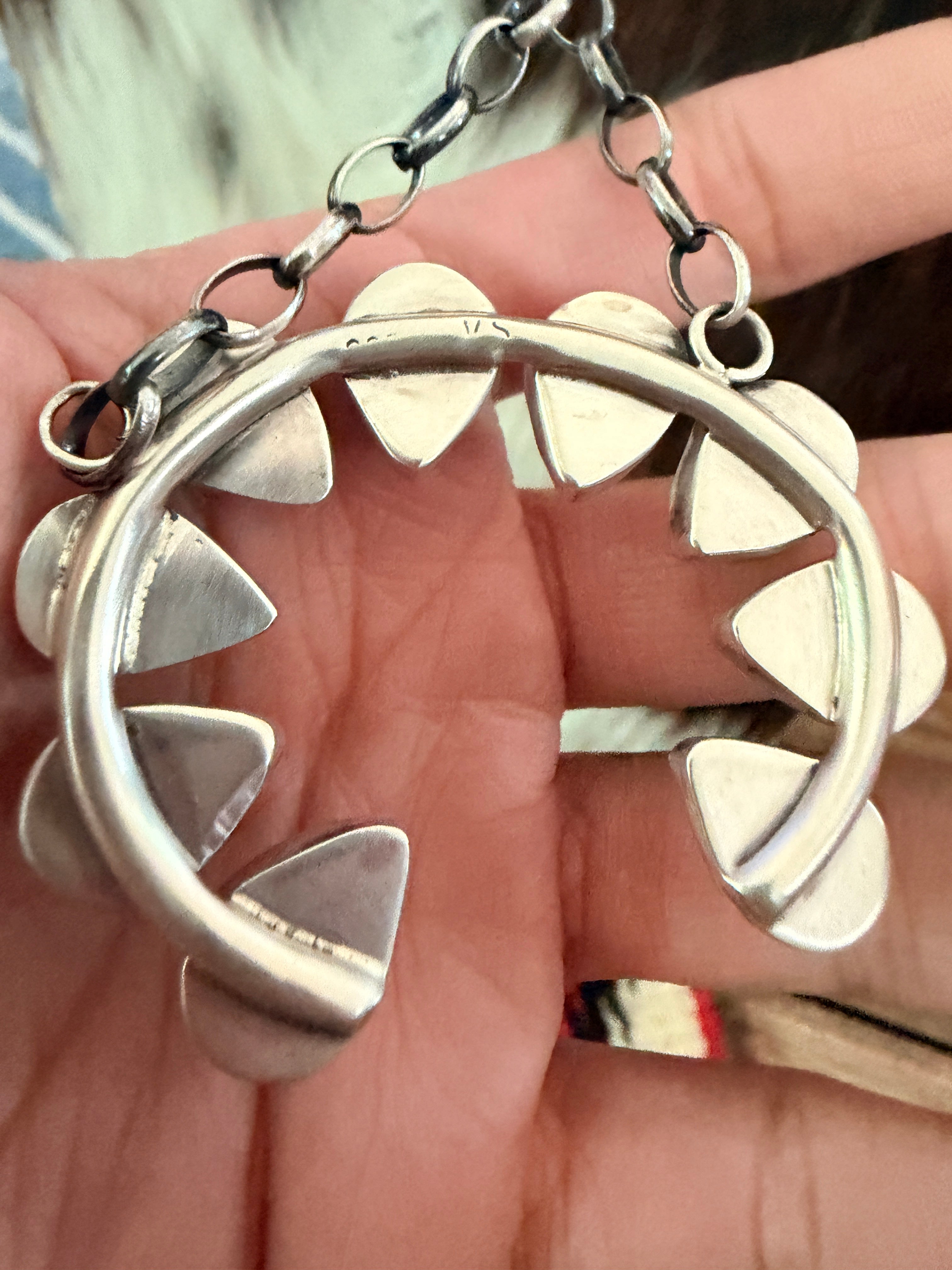 Handcrafted Chalcedony & Sterling Silver Naja Necklace