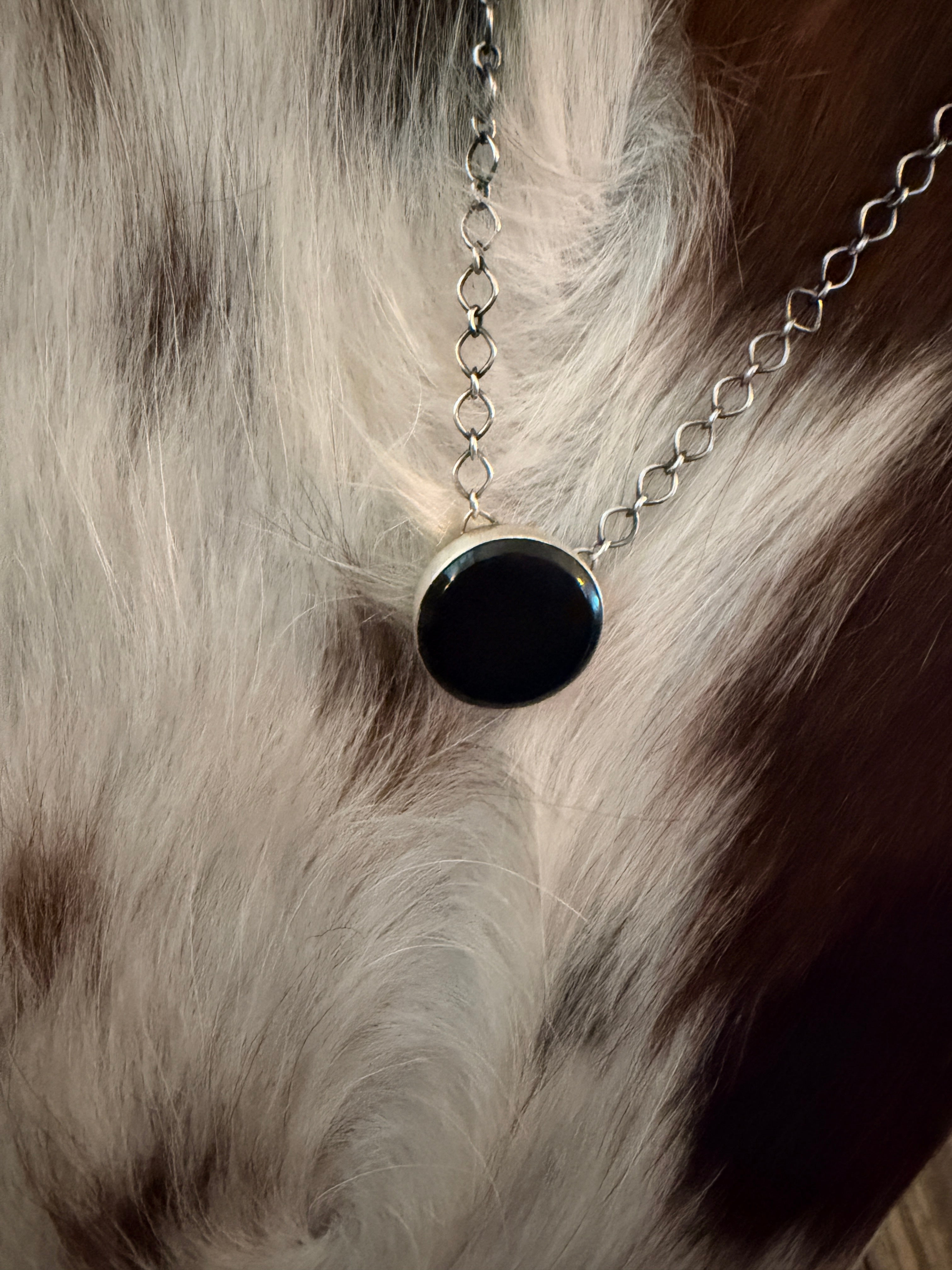 Handcrafted Sterling Silver & Black Onyx Necklace