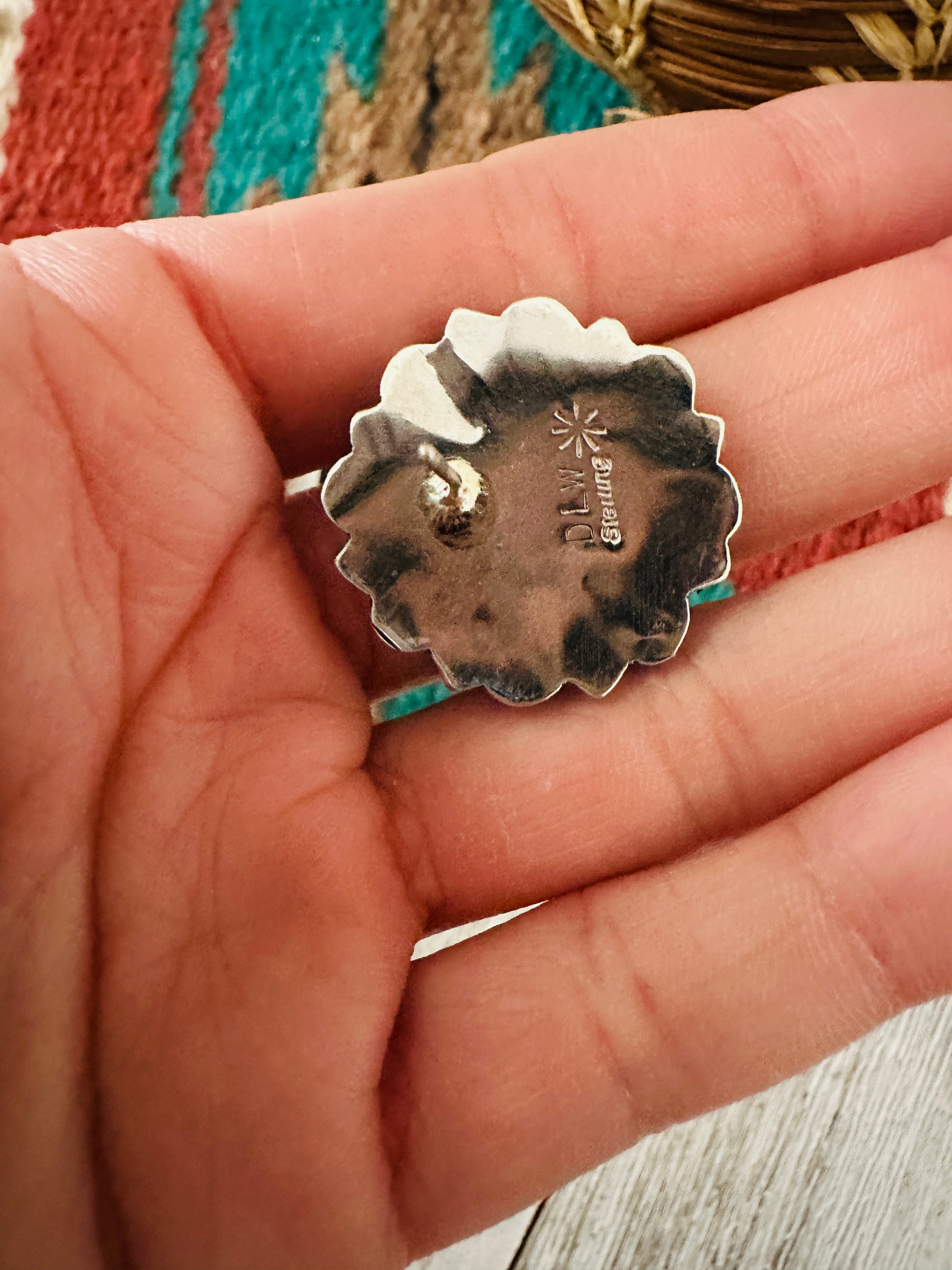 Handcrafted Opal & Sterling Silver Cluster Post Earrings