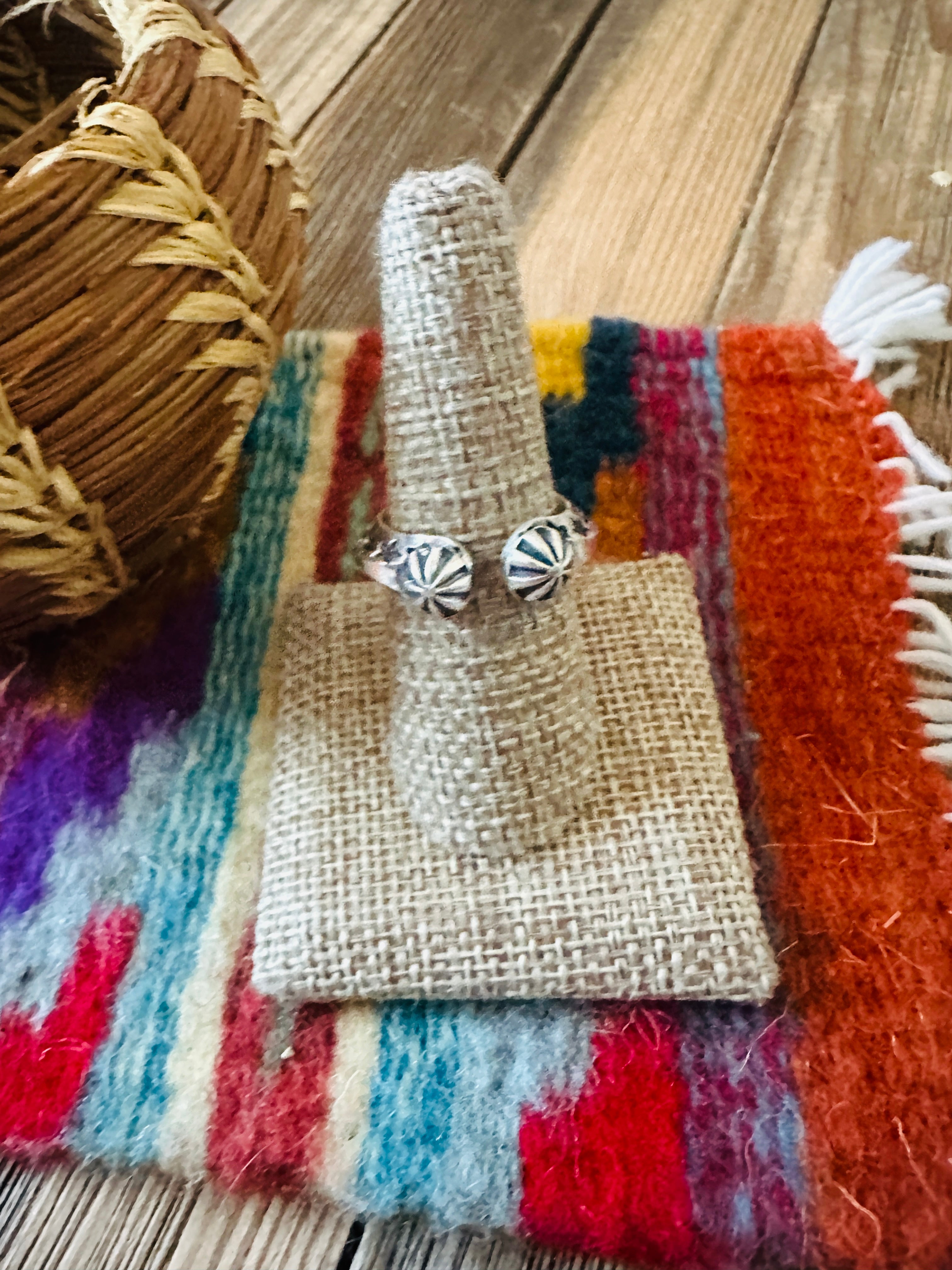 Handcrafted Sterling Silver Band Ring Size 8 by Sunshine Reeves