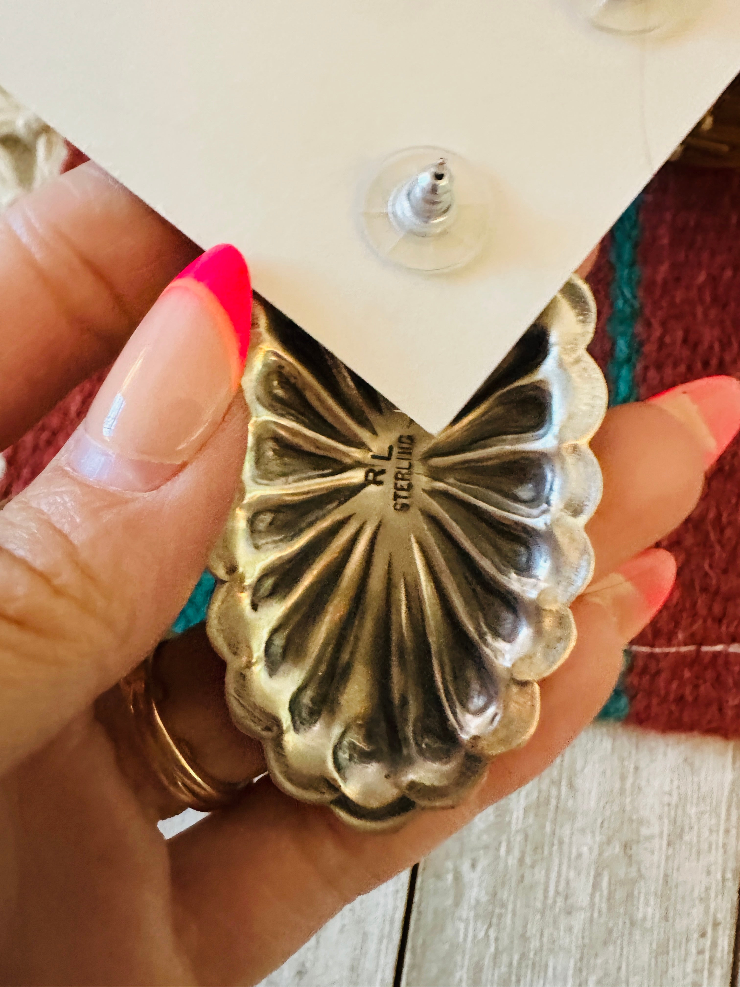 Handcrafted Sterling Silver Concho Post Earrings by Rita Lee: Cameron’s Faves ♥️