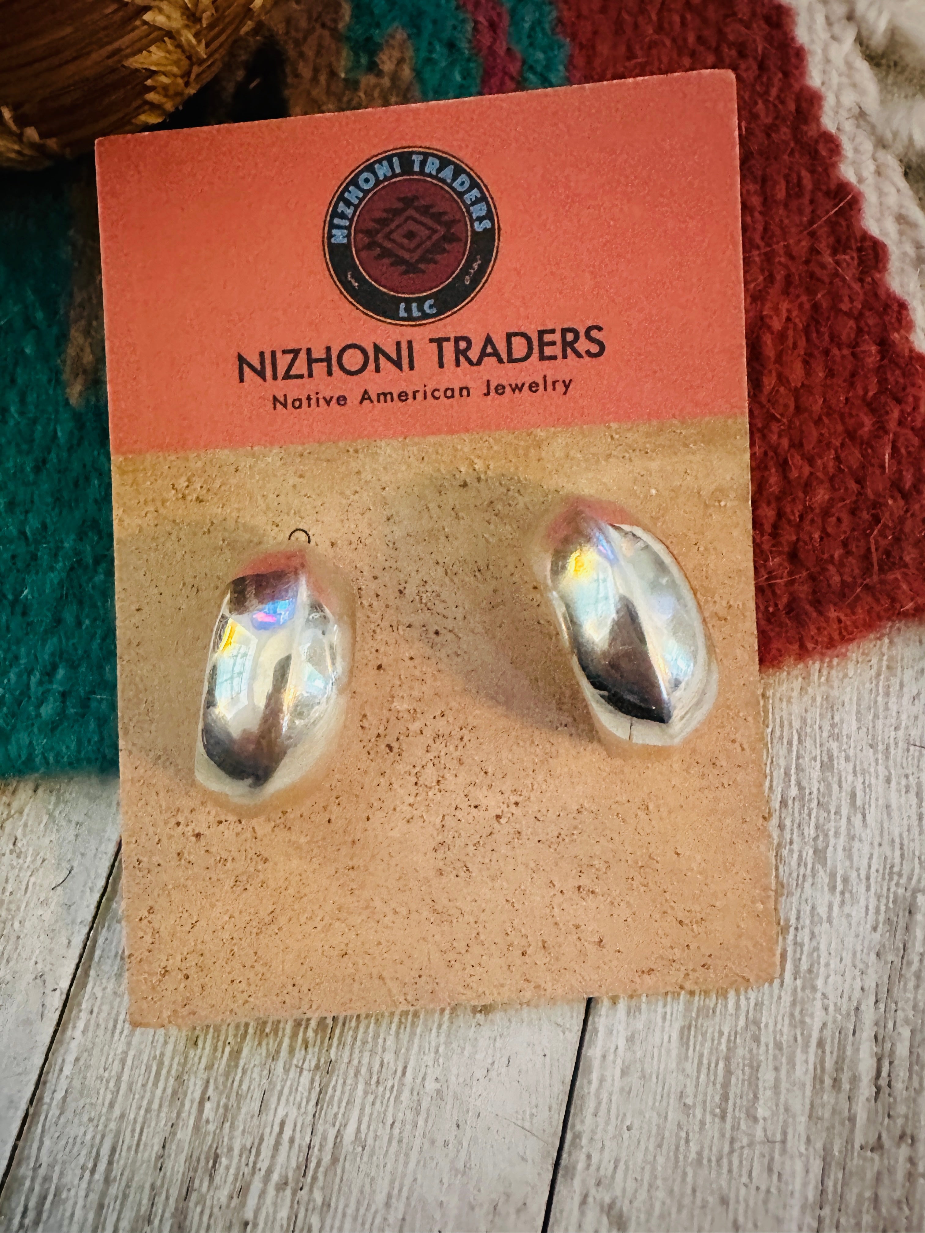 Handcrafted Sterling Silver Hoop Earrings