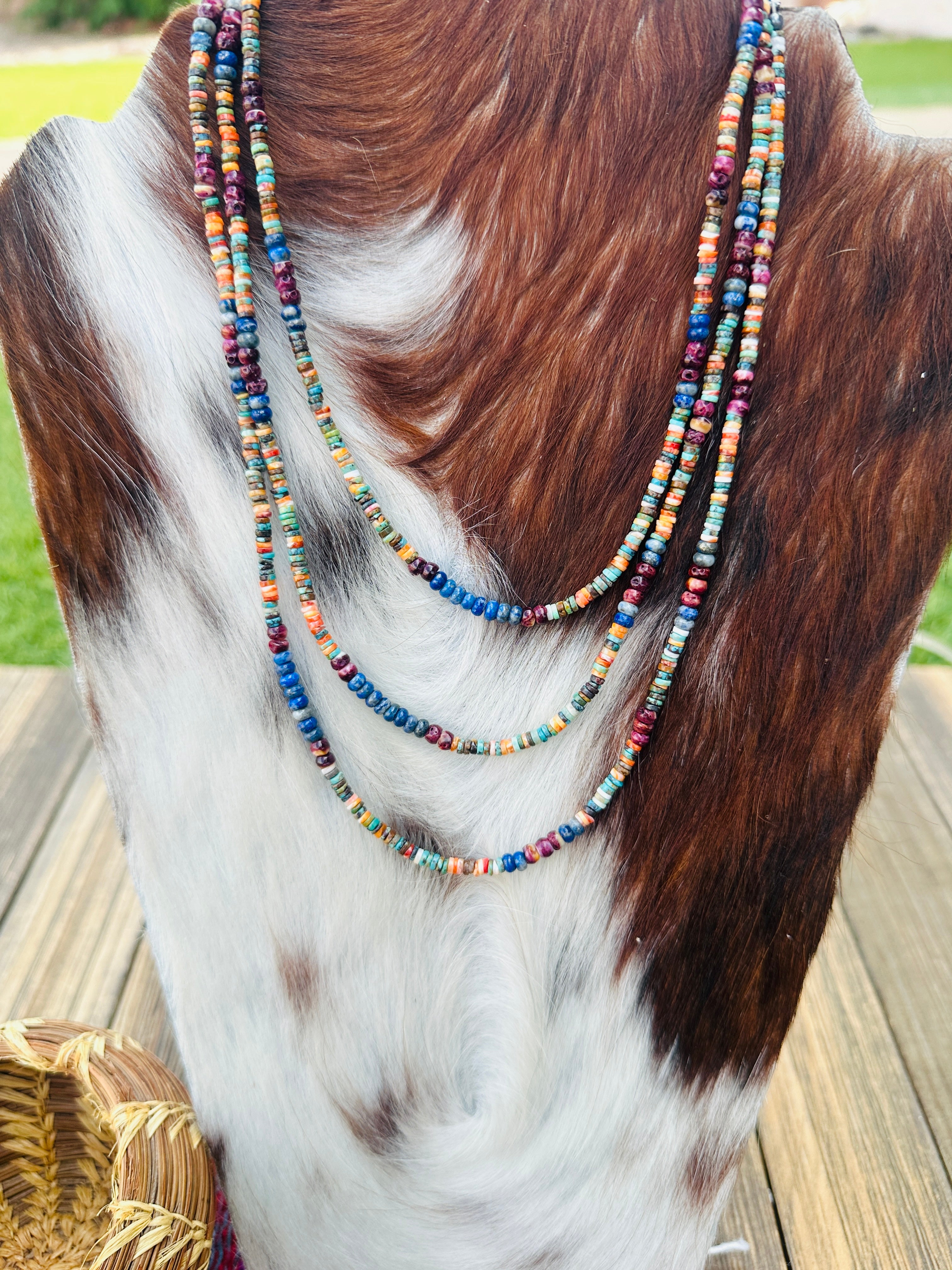 Handcrafted Multi Stone & Sterling Silver Beaded Necklace
