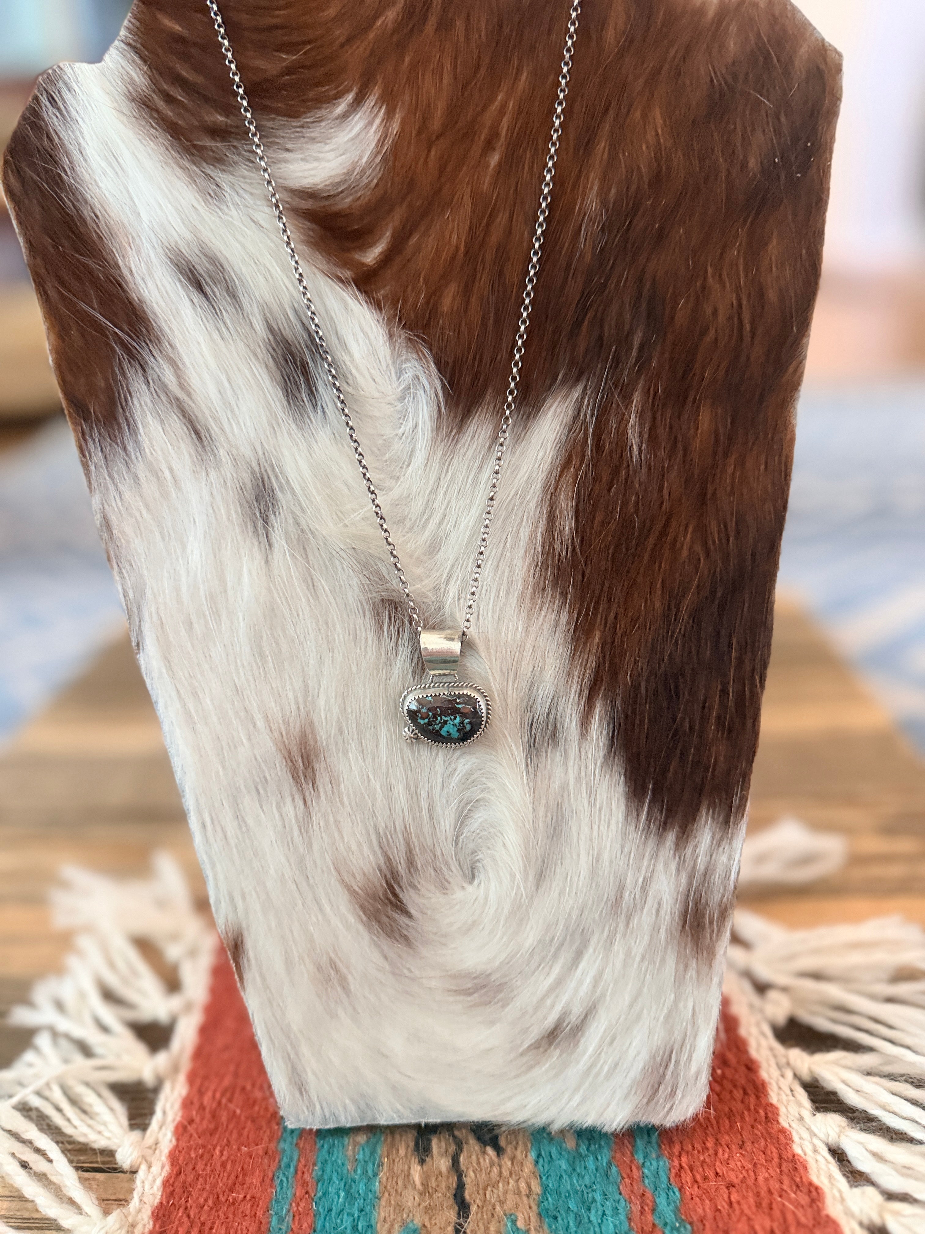 Handmade Sterling Silver & Turquoise Necklace