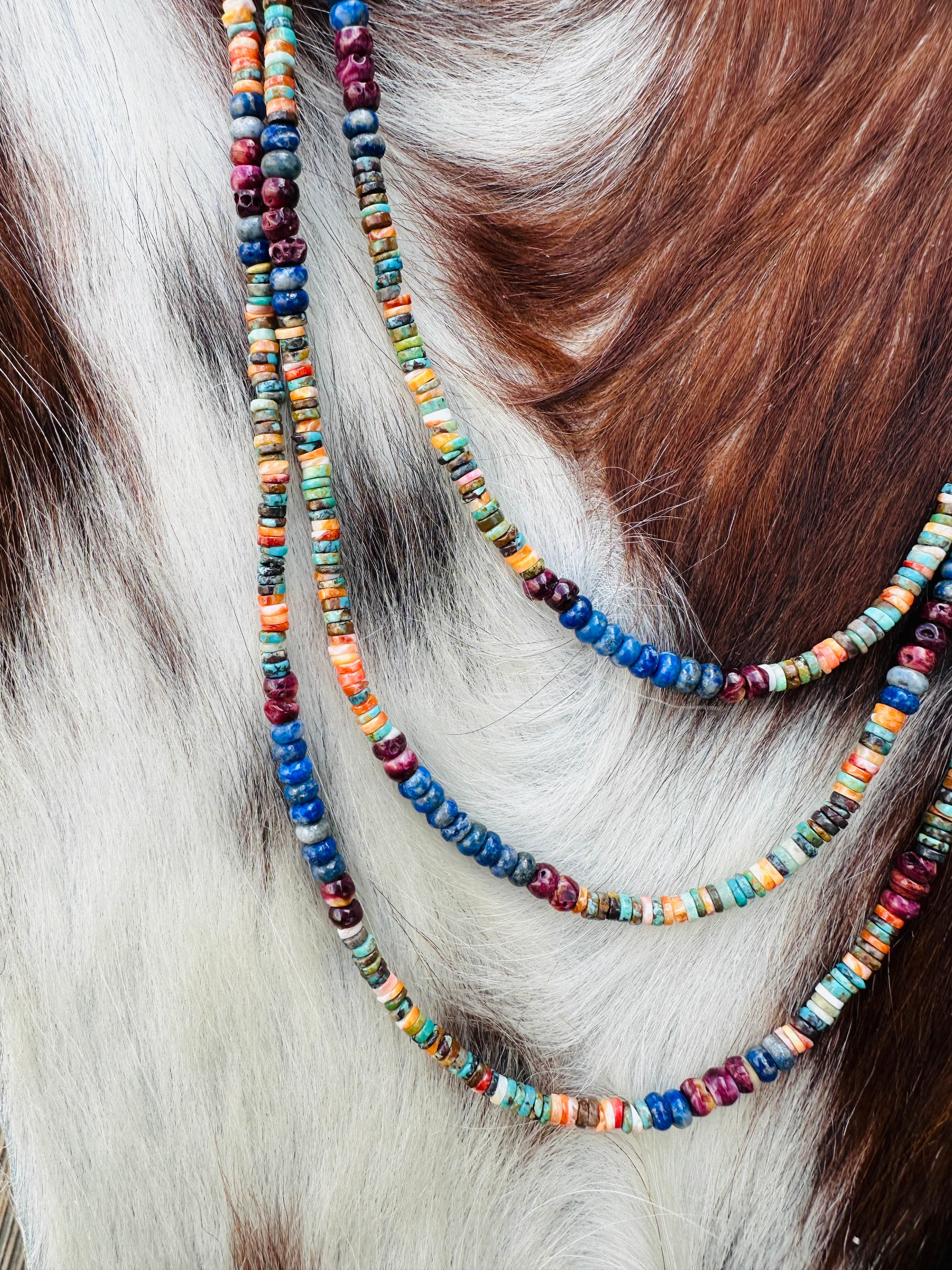 Handcrafted Multi Stone & Sterling Silver Beaded Necklace