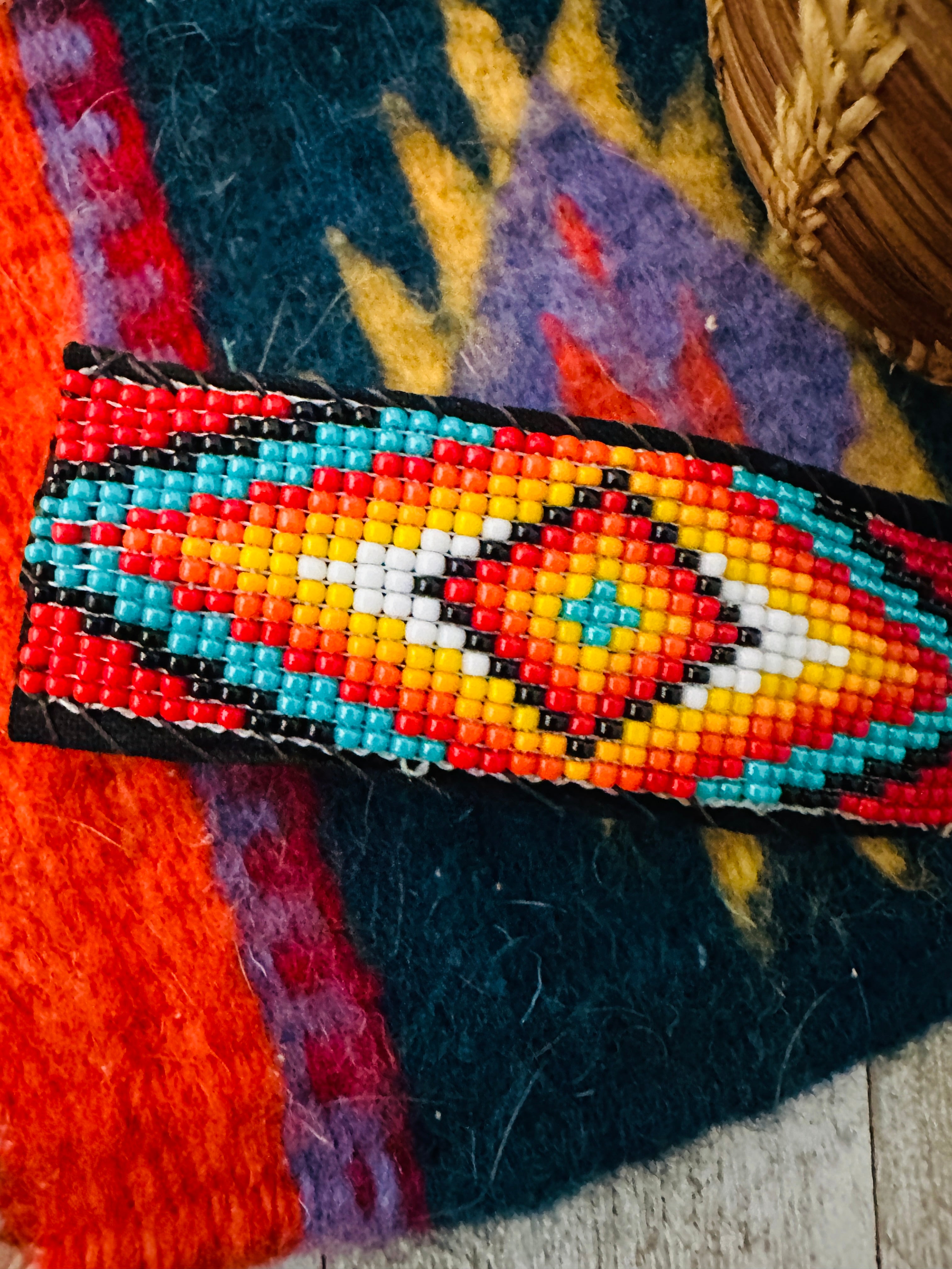 Navajo Handmade Beaded Barrette