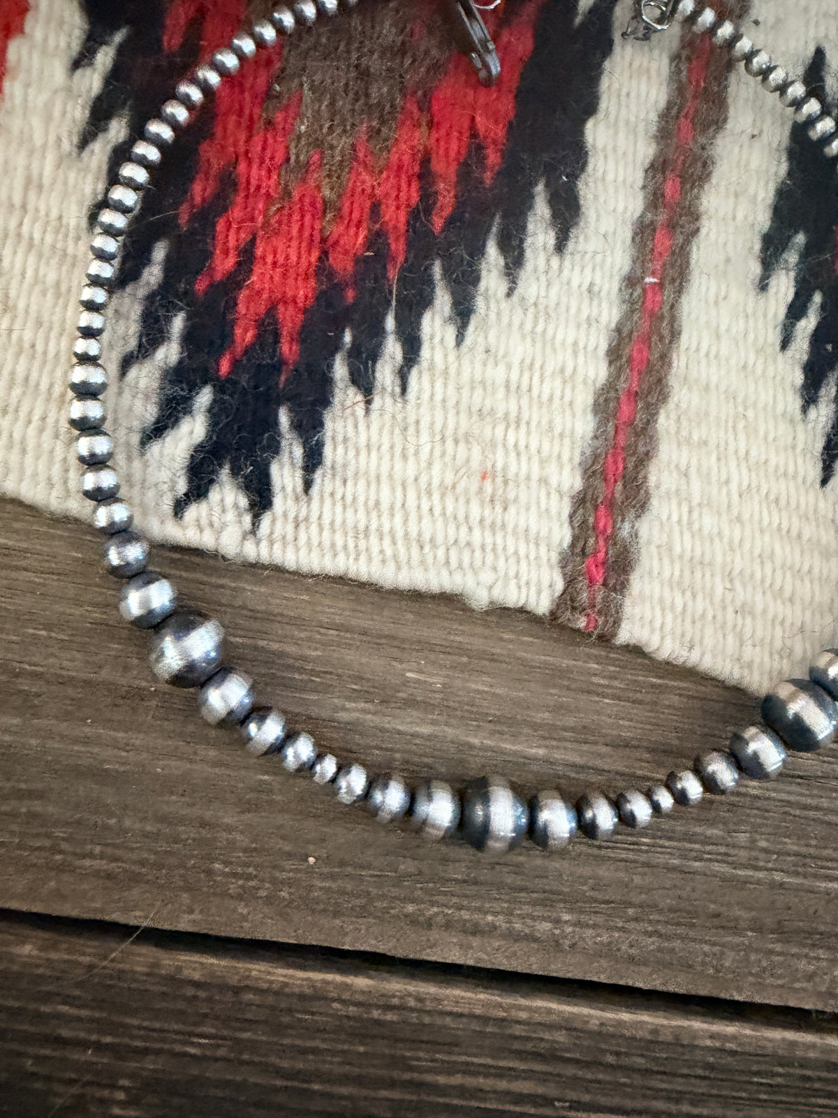 Handcrafted Sterling Silver Pearl Beaded Wrap Choker Necklace