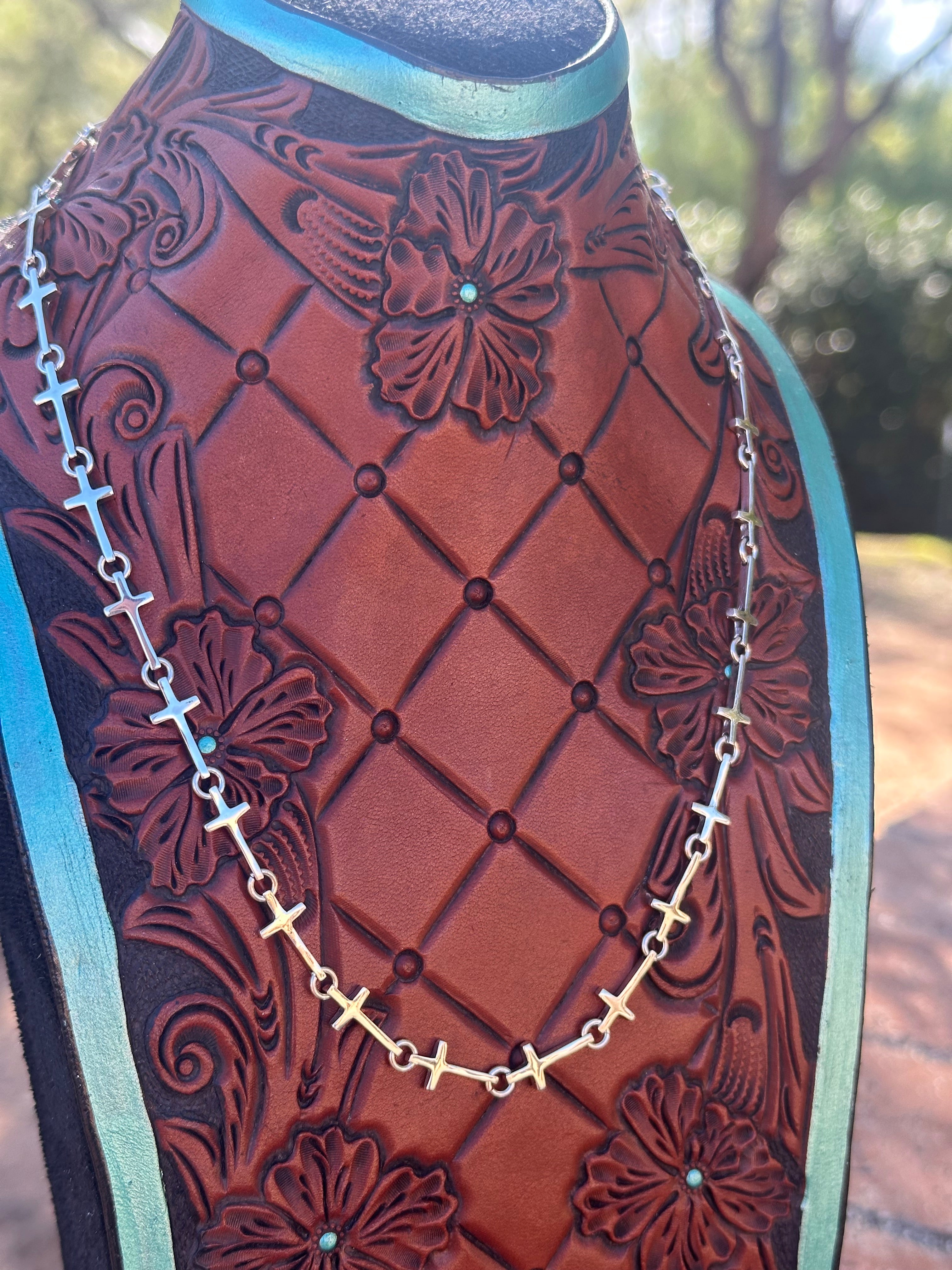 Handmade Sterling Silver Cross Necklace