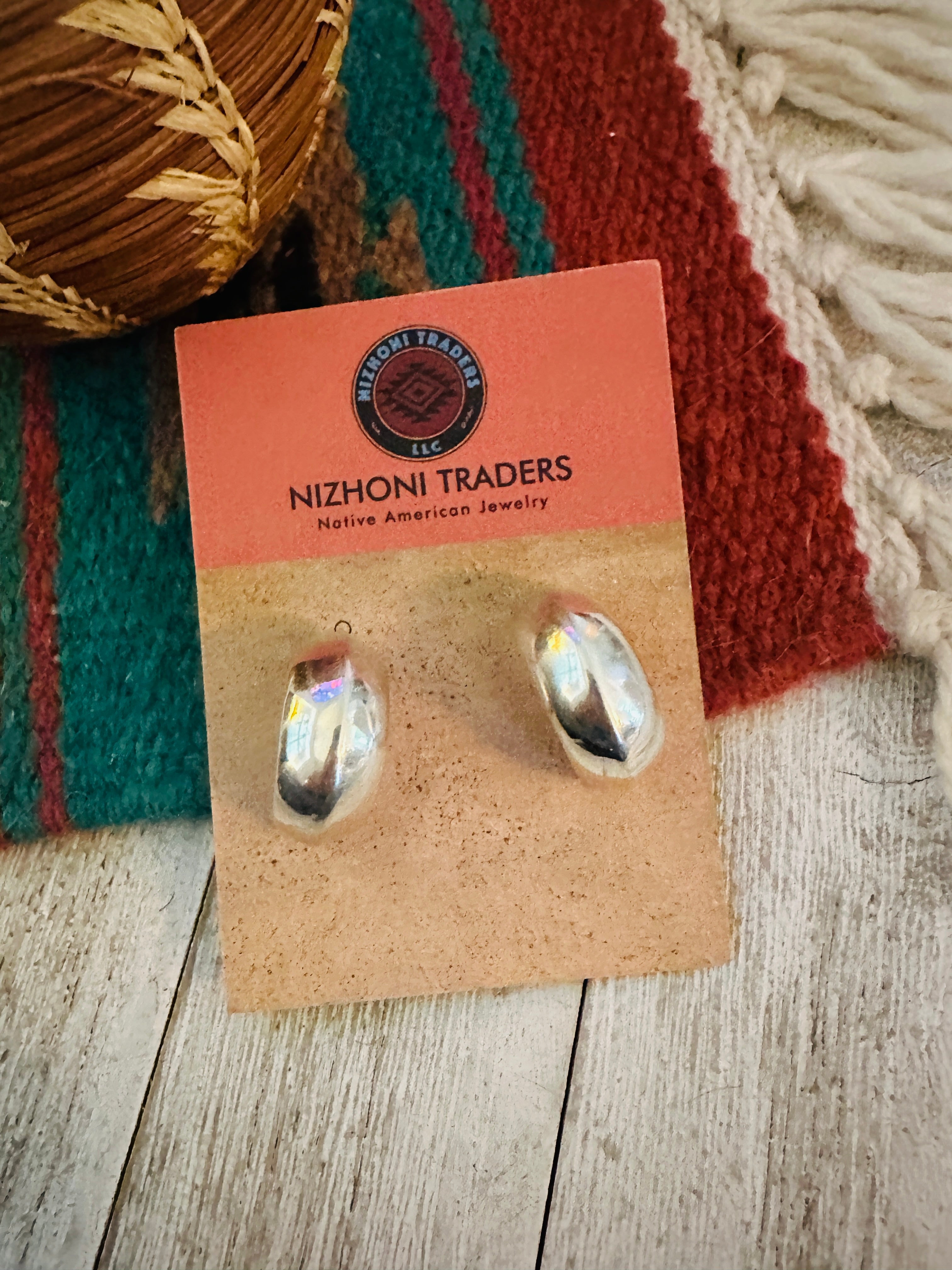 Handcrafted Sterling Silver Hoop Earrings