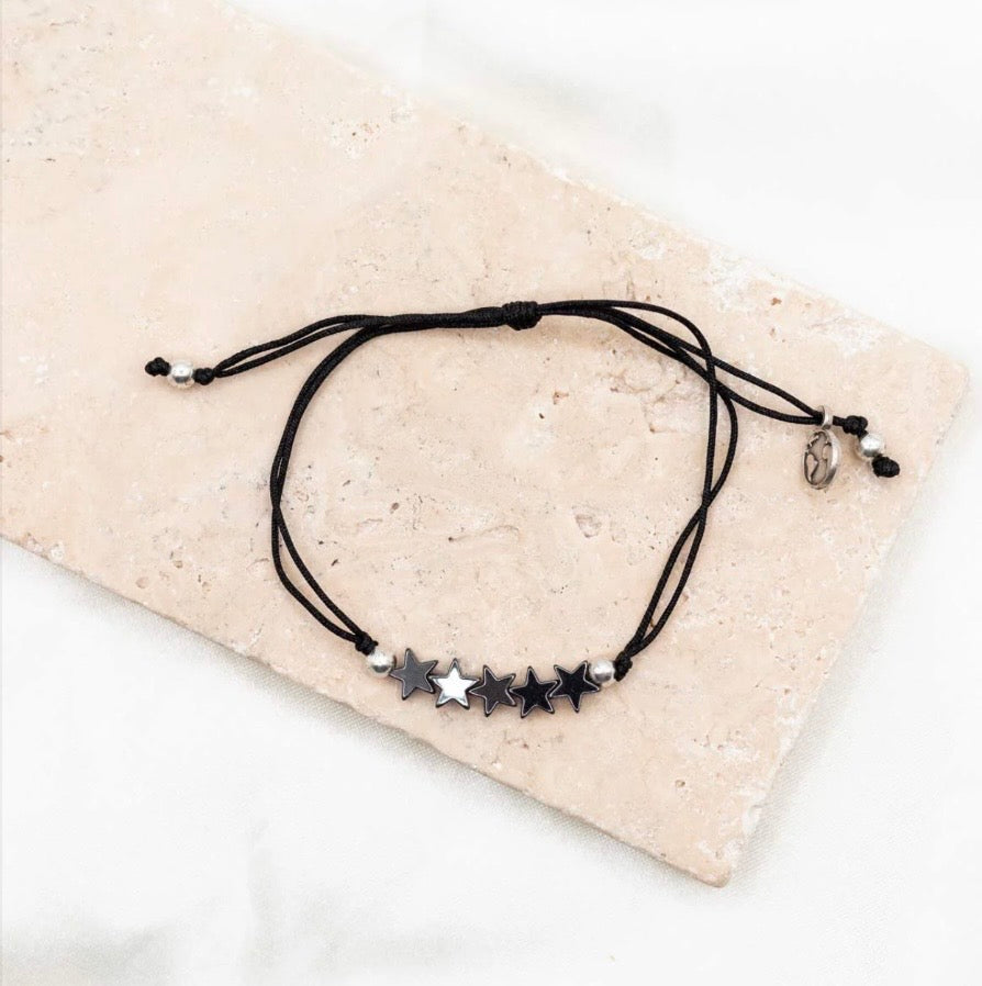 North Star Bracelet- Hematite