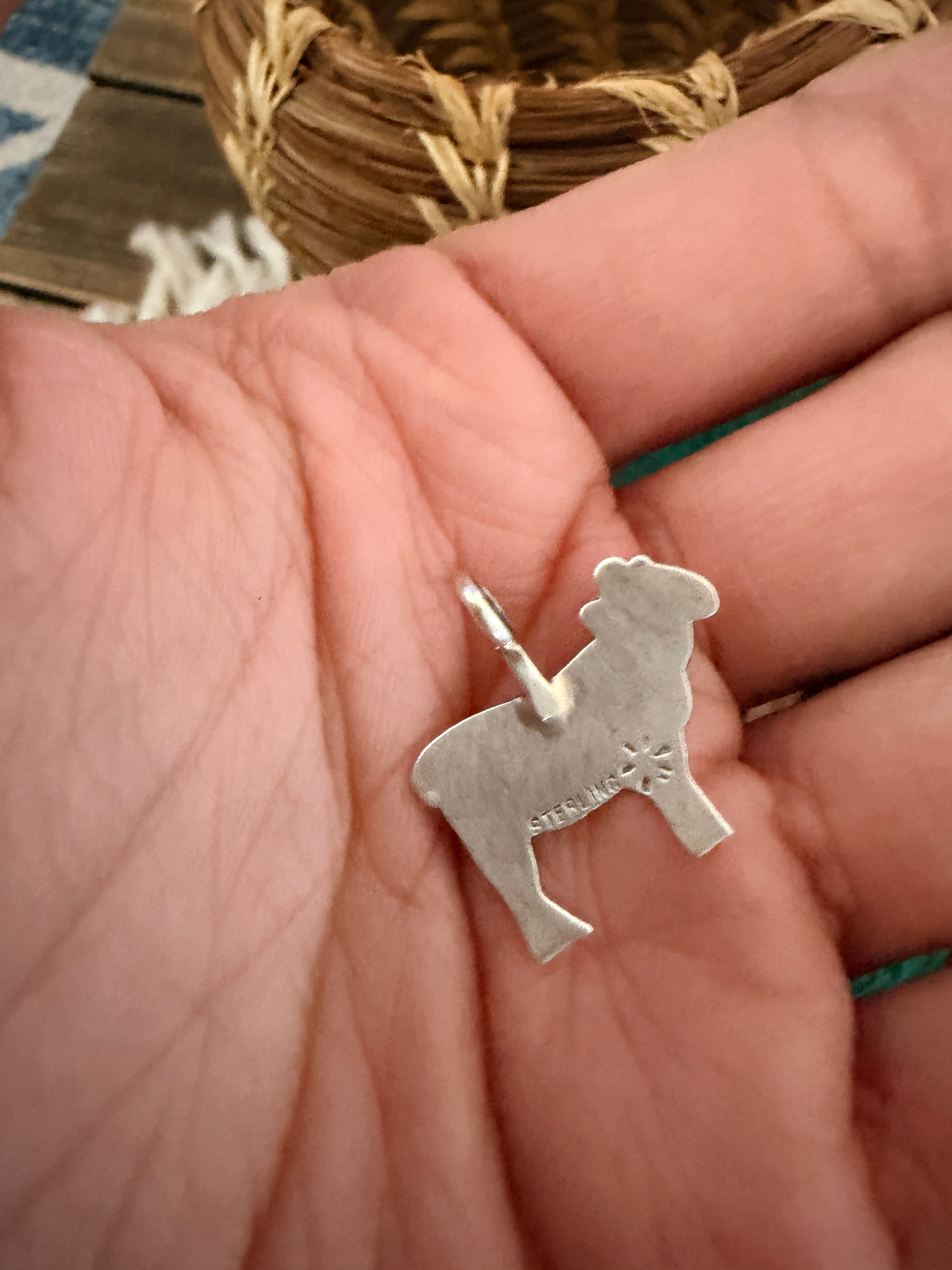 Handcrafted Sterling Silver Sheep Pendant