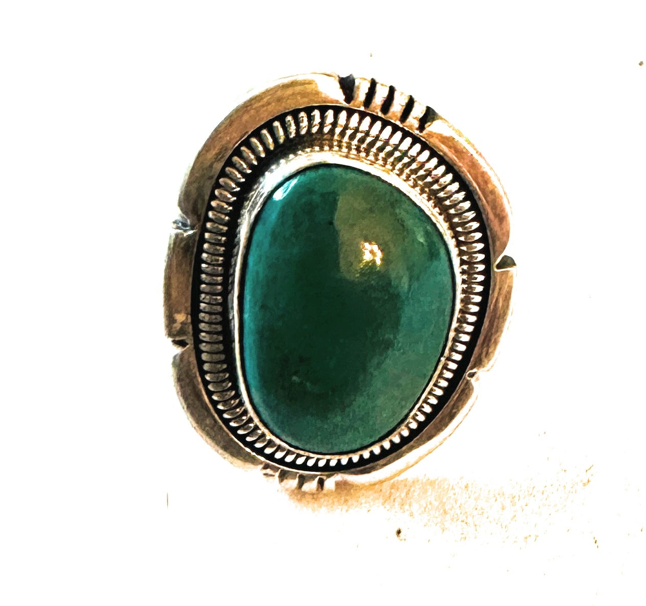 Navajo Sterling Silver & Turquoise Ring Size 6