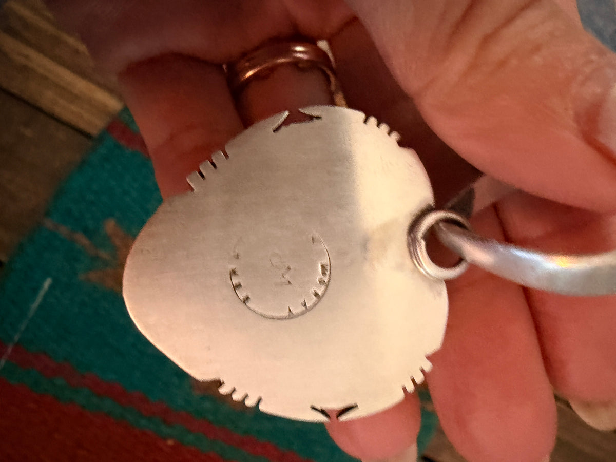 Handcrafted Sterling Silver & Queen Pink Conch Heart Pendant by Jon McCray