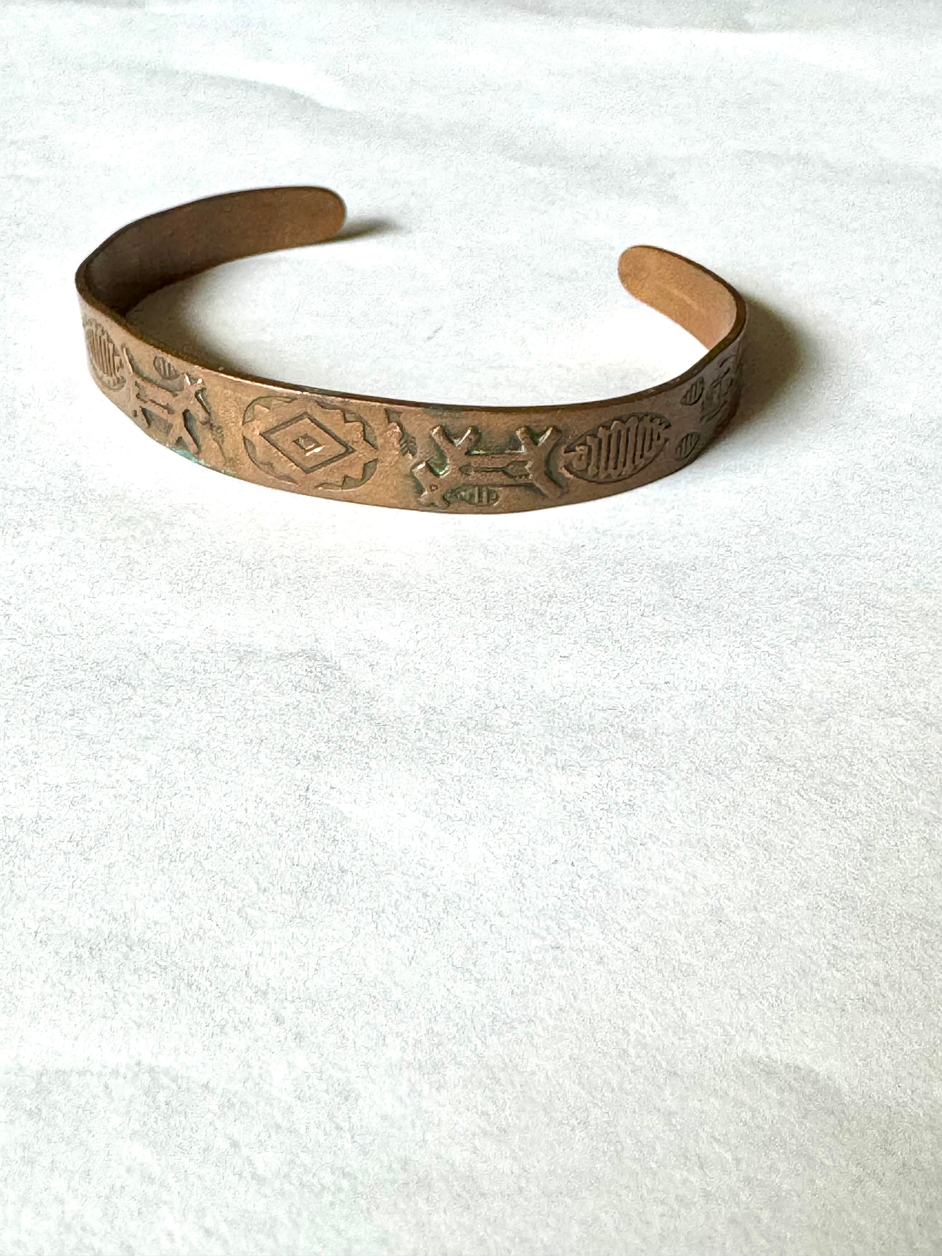 Vintage Handmade Copper Cuff Bracelet