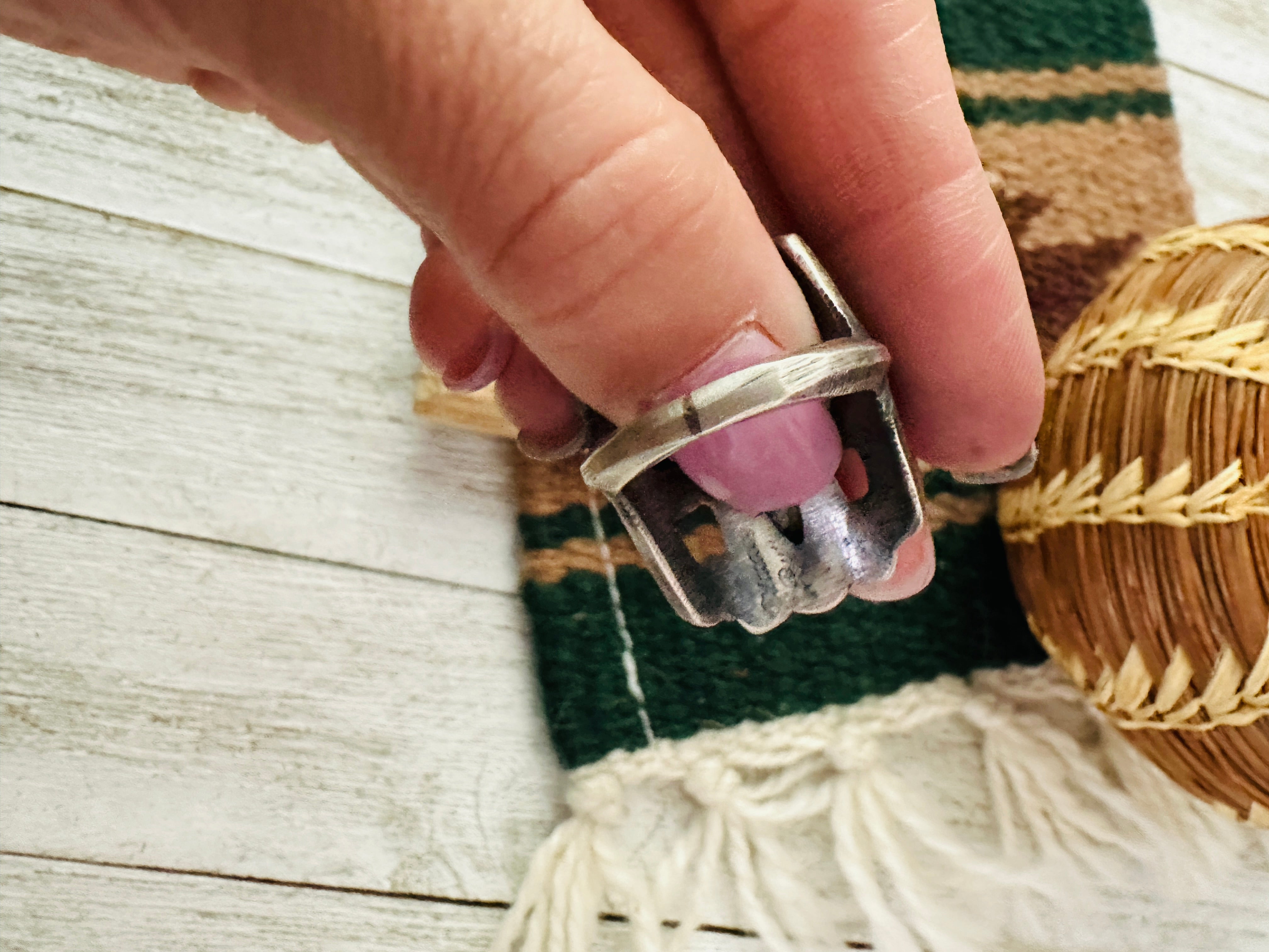 Navajo Sterling Silver Ring Size 7 by Chimney Butte