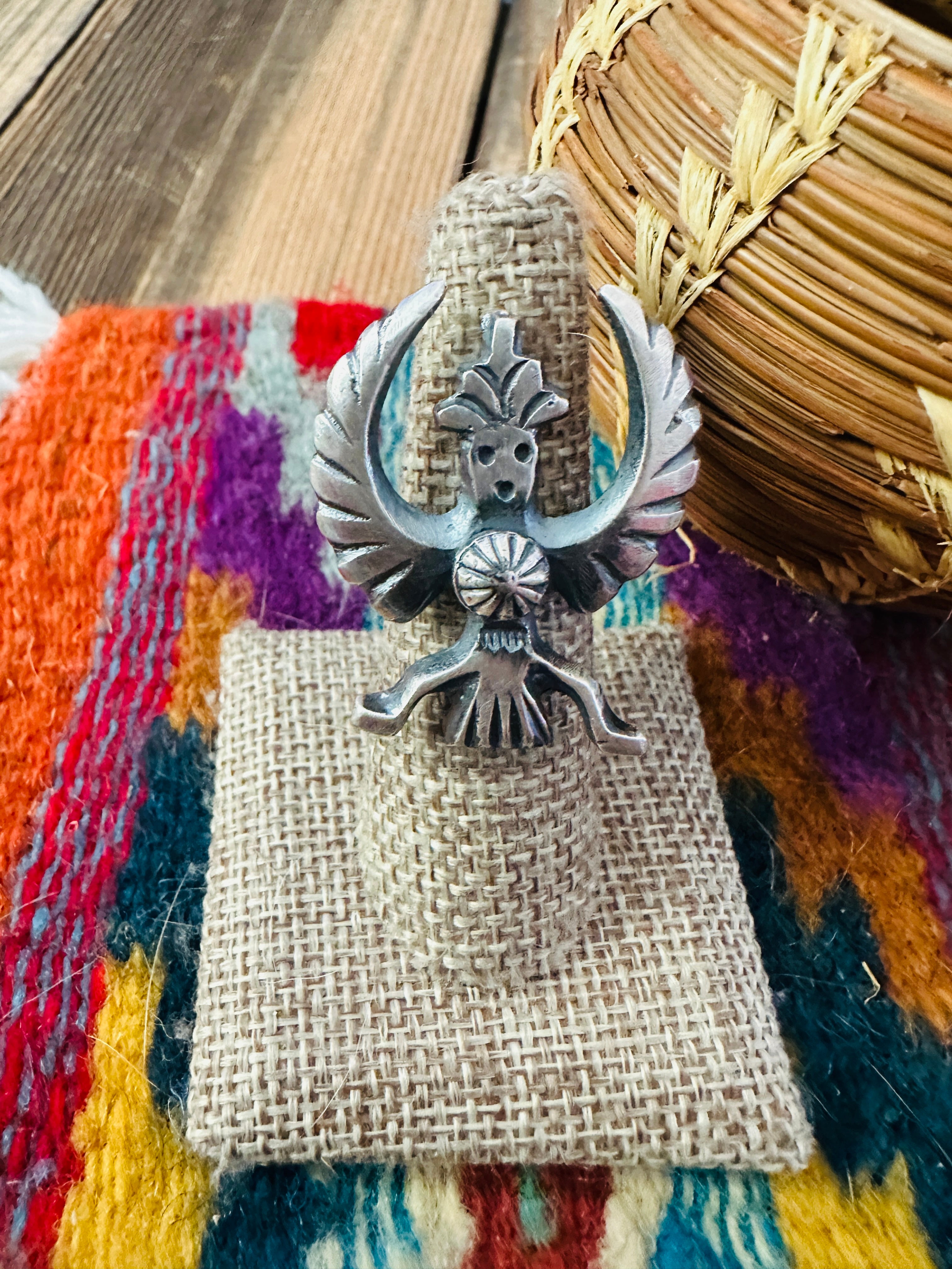 Handcrafted Sterling Silver Thunderbird Ring by Chimney Butte