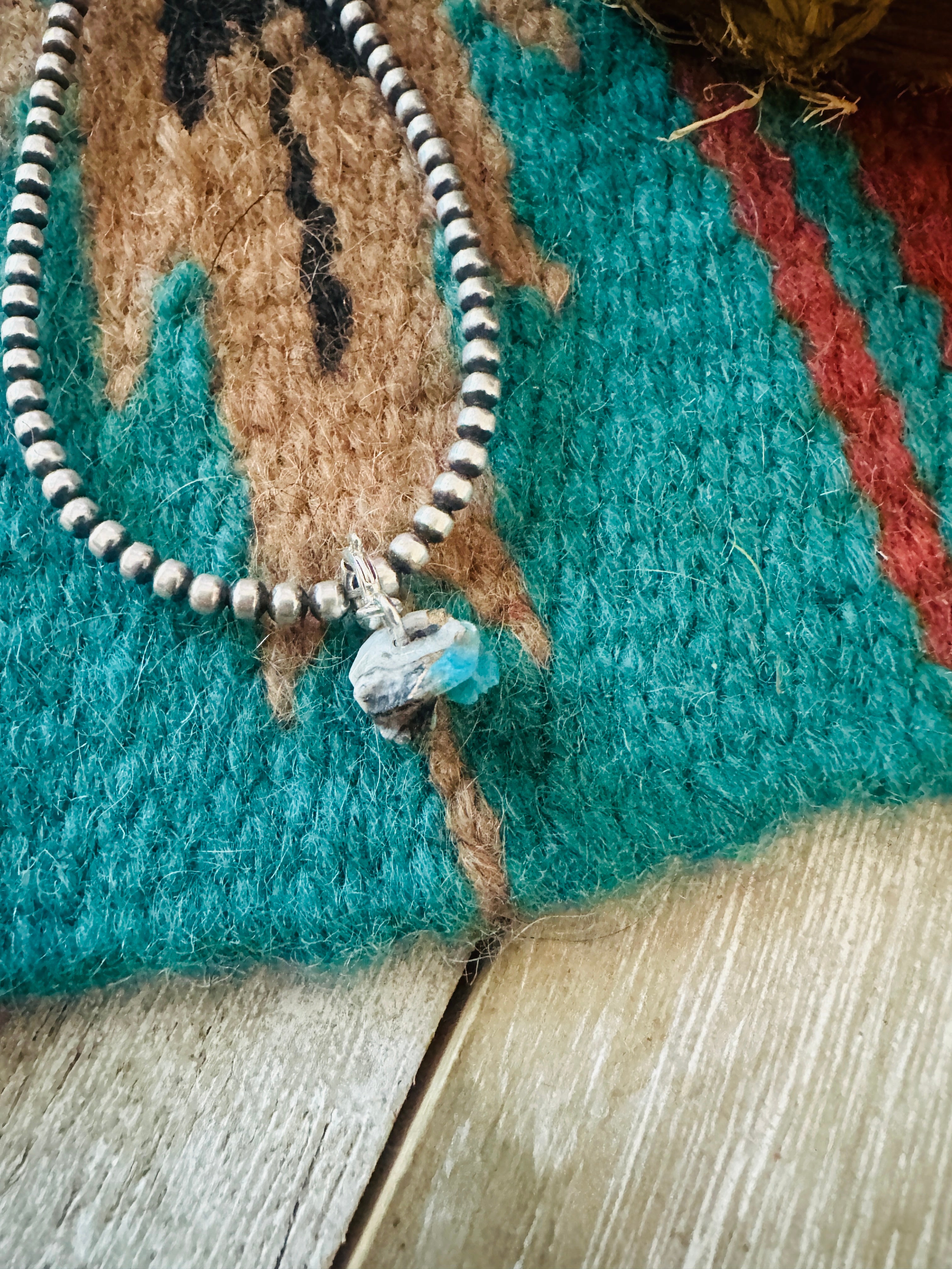 Handcrafted & Hand Carved Blue Mojave Frog Charm