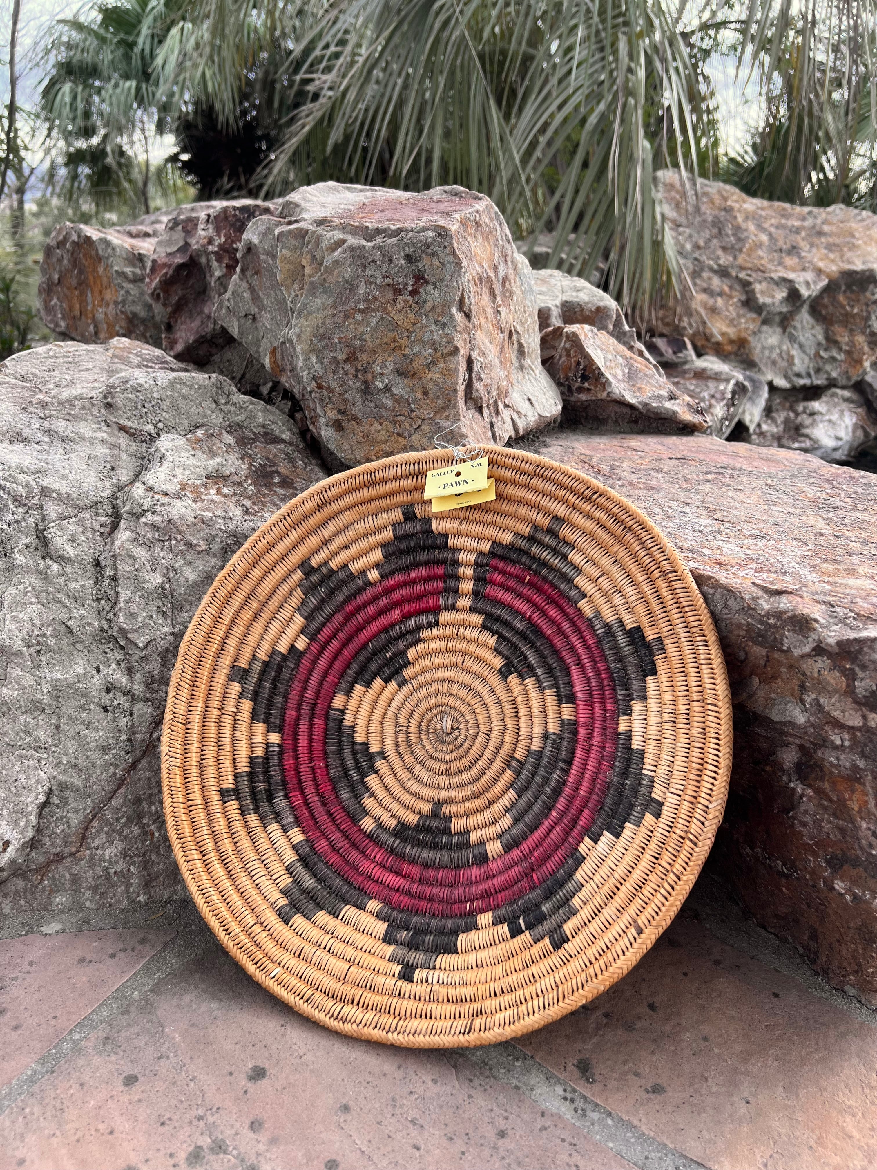 Old Pawn Handcrafted Woven Basket #8