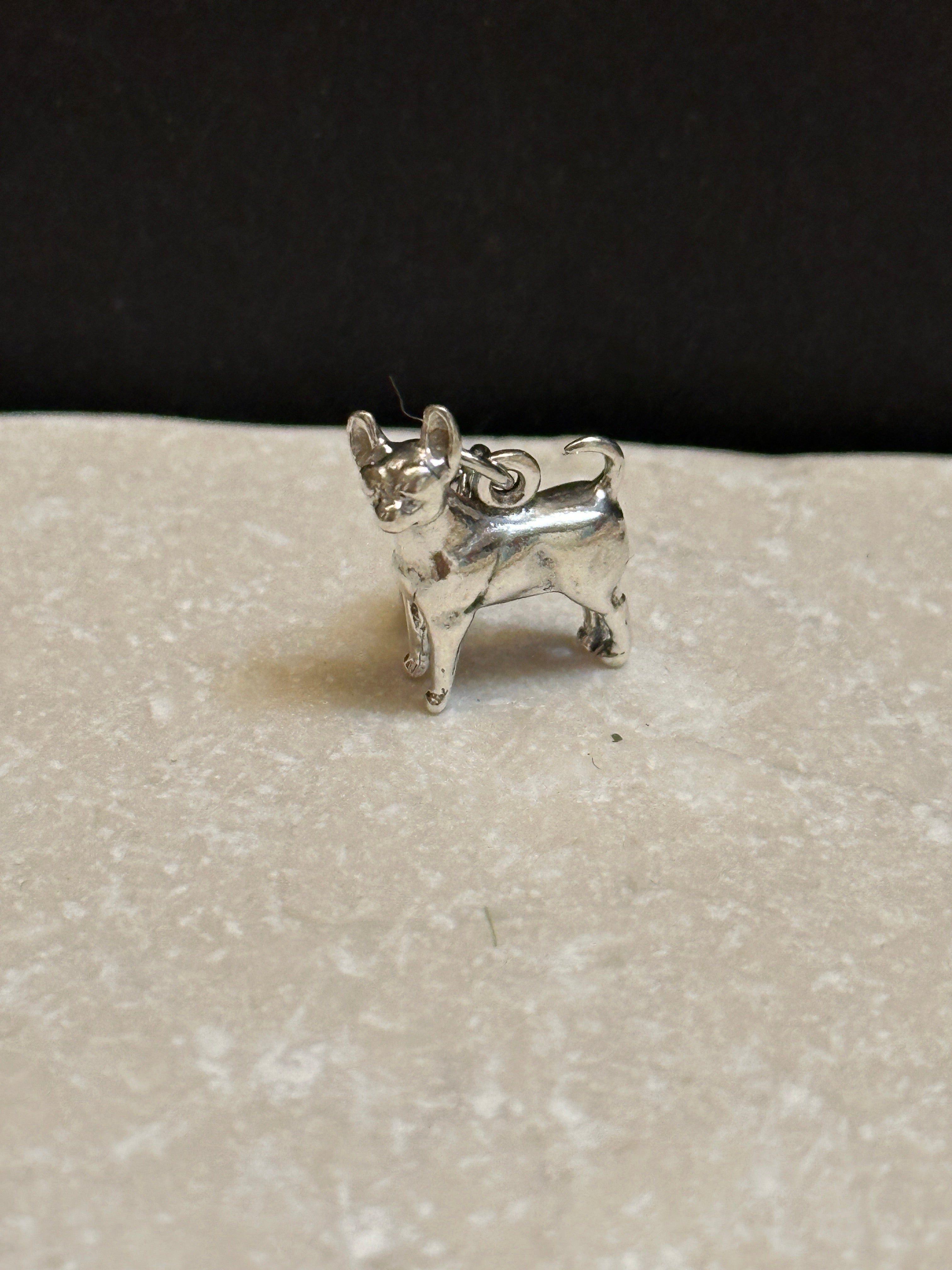 Handcrafted Sterling Silver Chihuahua Dog Charm