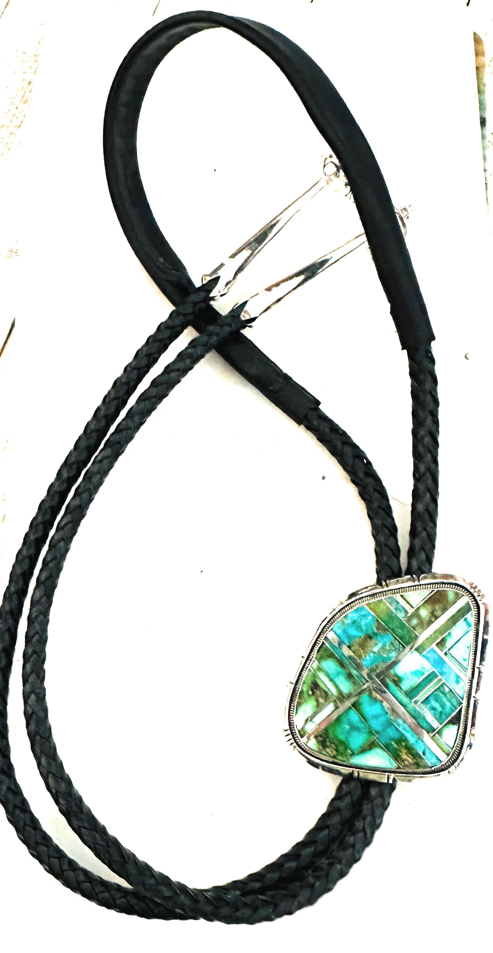 Navajo Sterling Silver & Sonoran Mountain Turquoise Bolo Tie