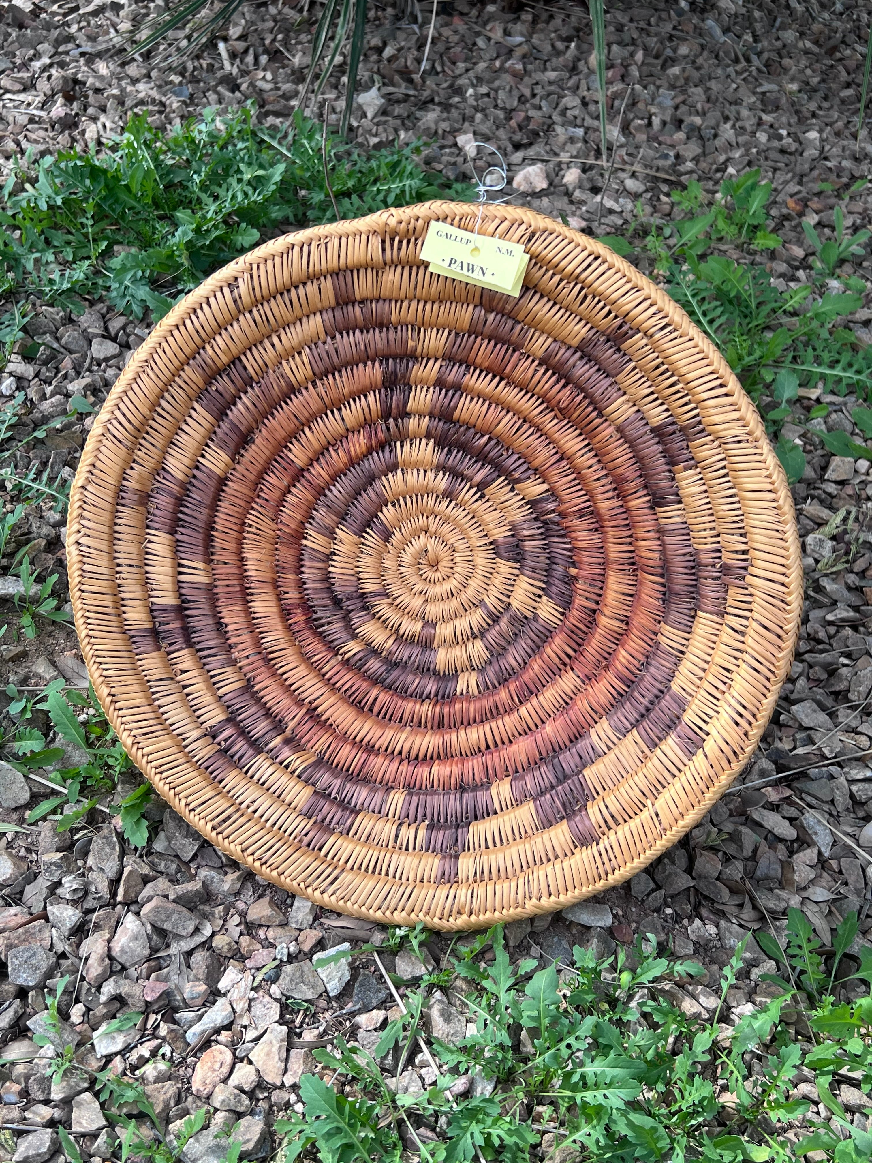 Old Pawn Handcrafted Woven Basket #7