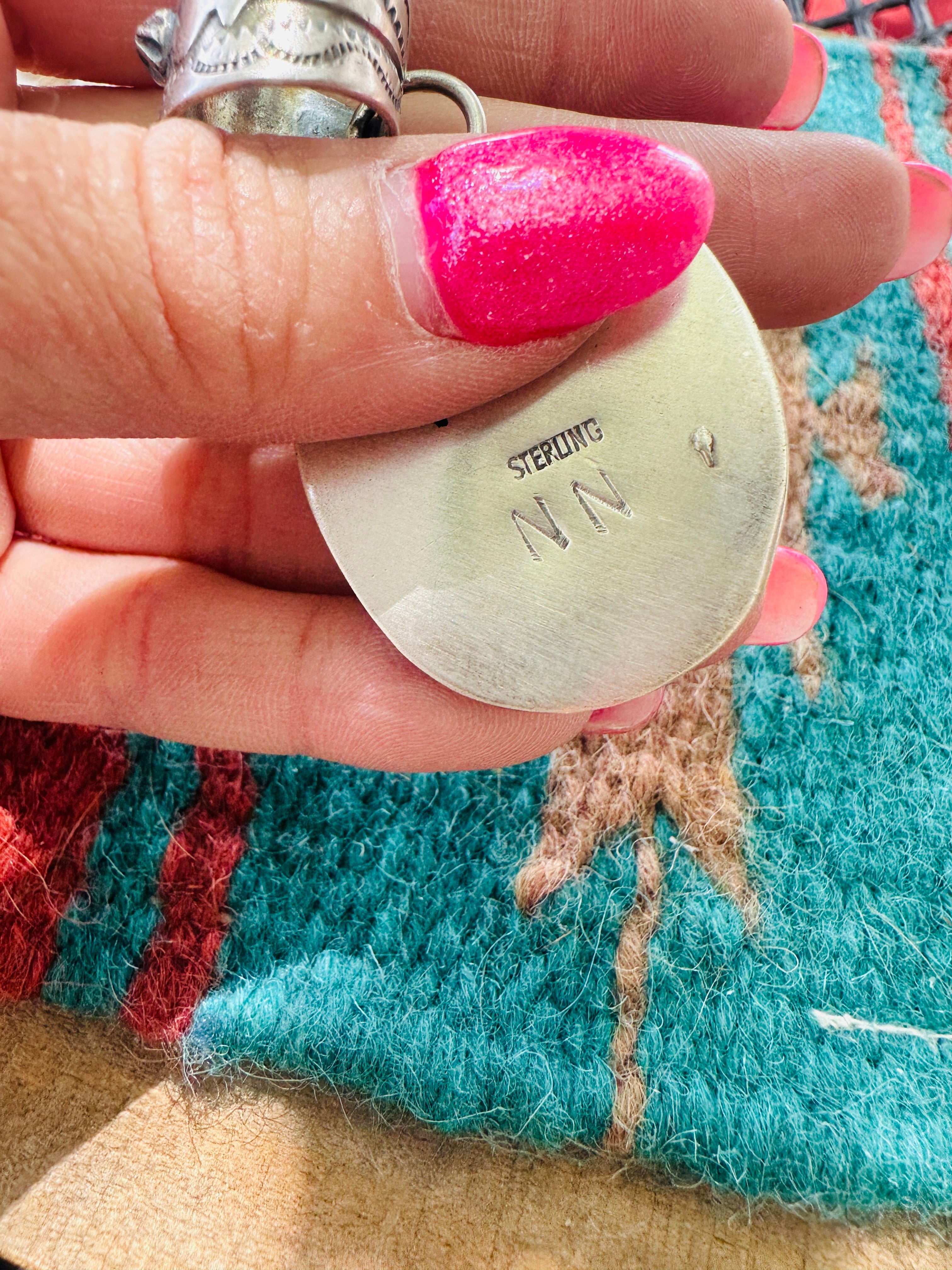 Handcrafted Sterling Silver & Royston Turquoise Pendant