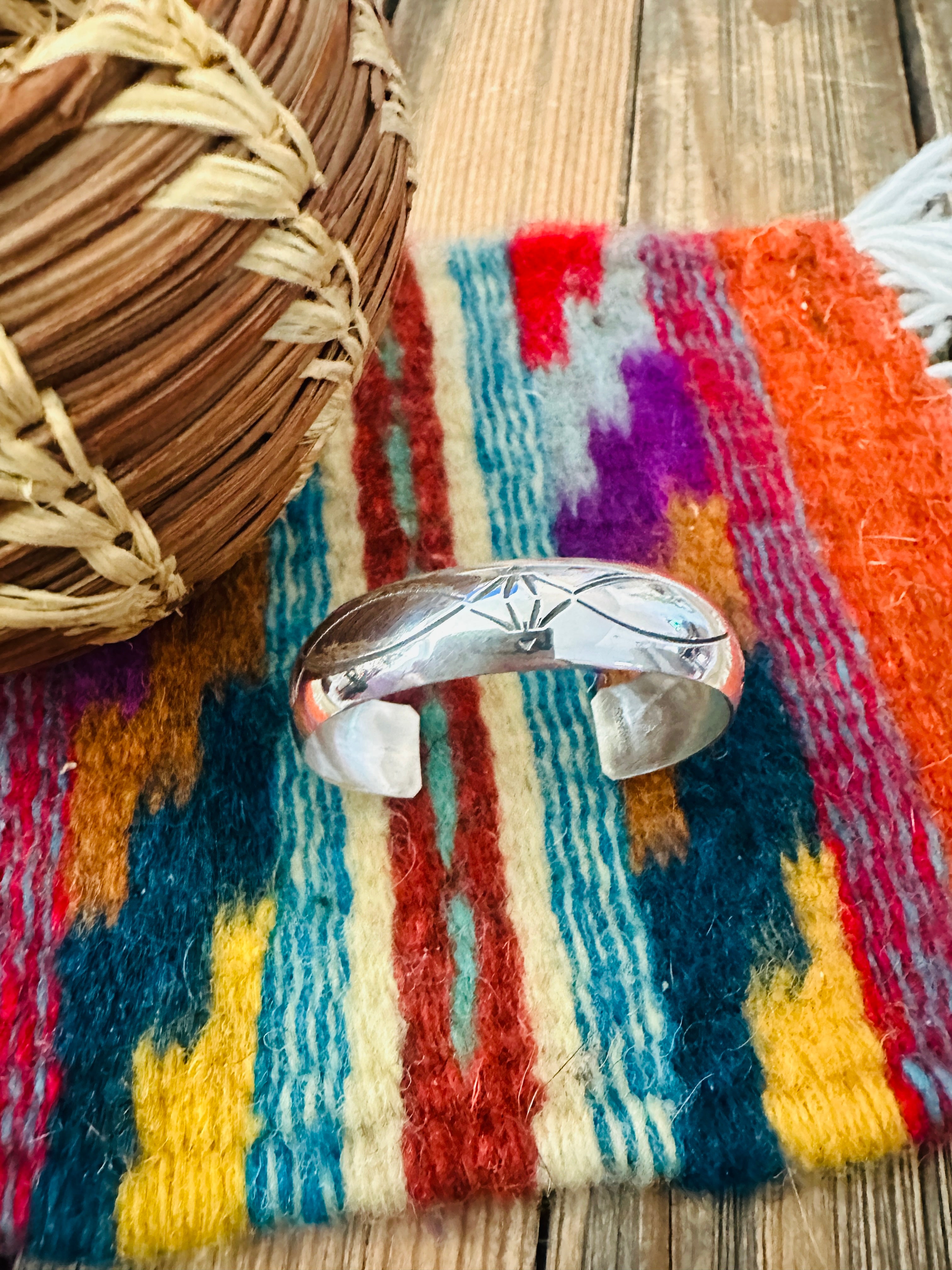Handcrafted Sterling Silver Baby Cuff Bracelet