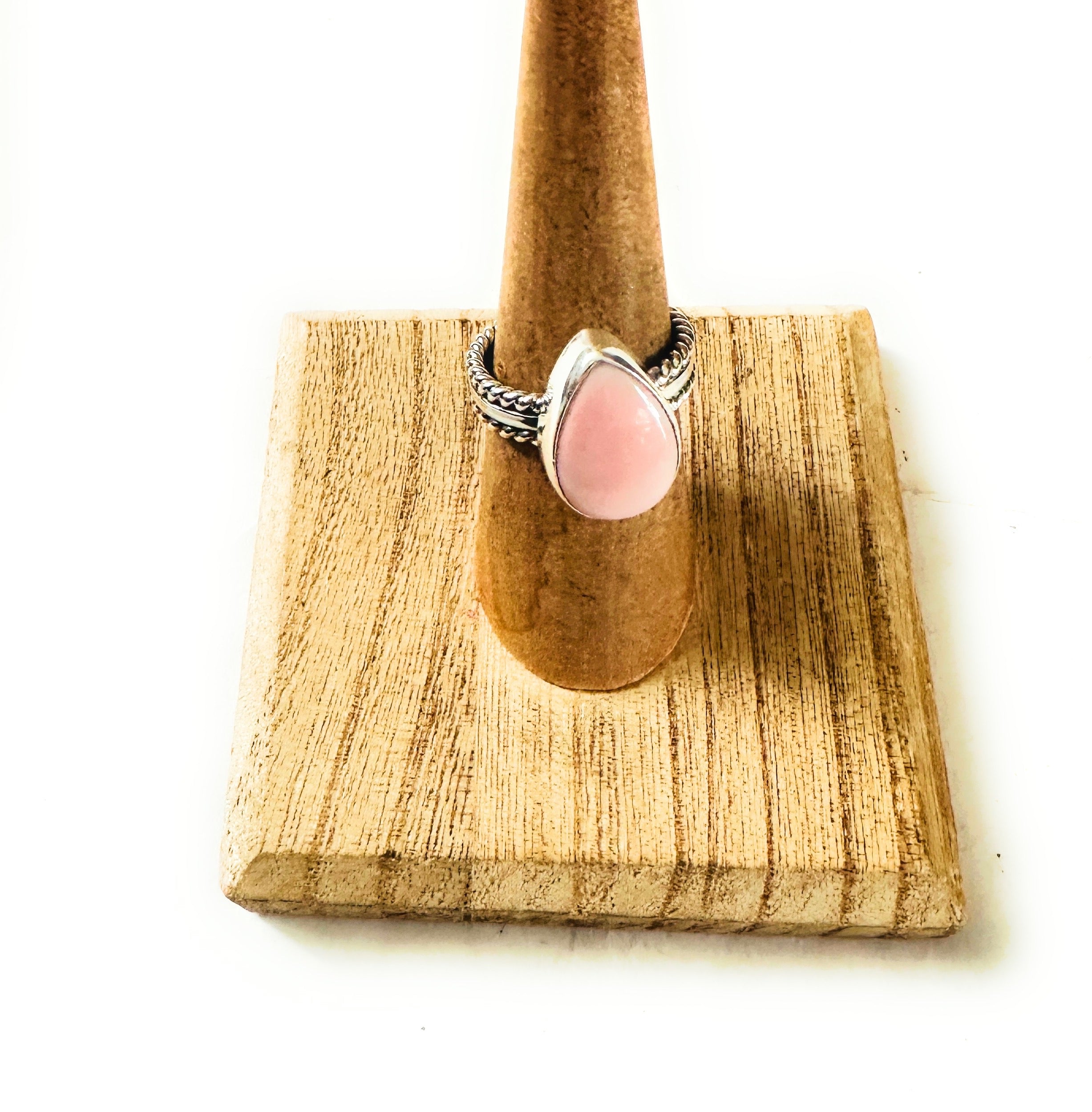 Navajo Sterling Silver & Queen Pink Conch Ring