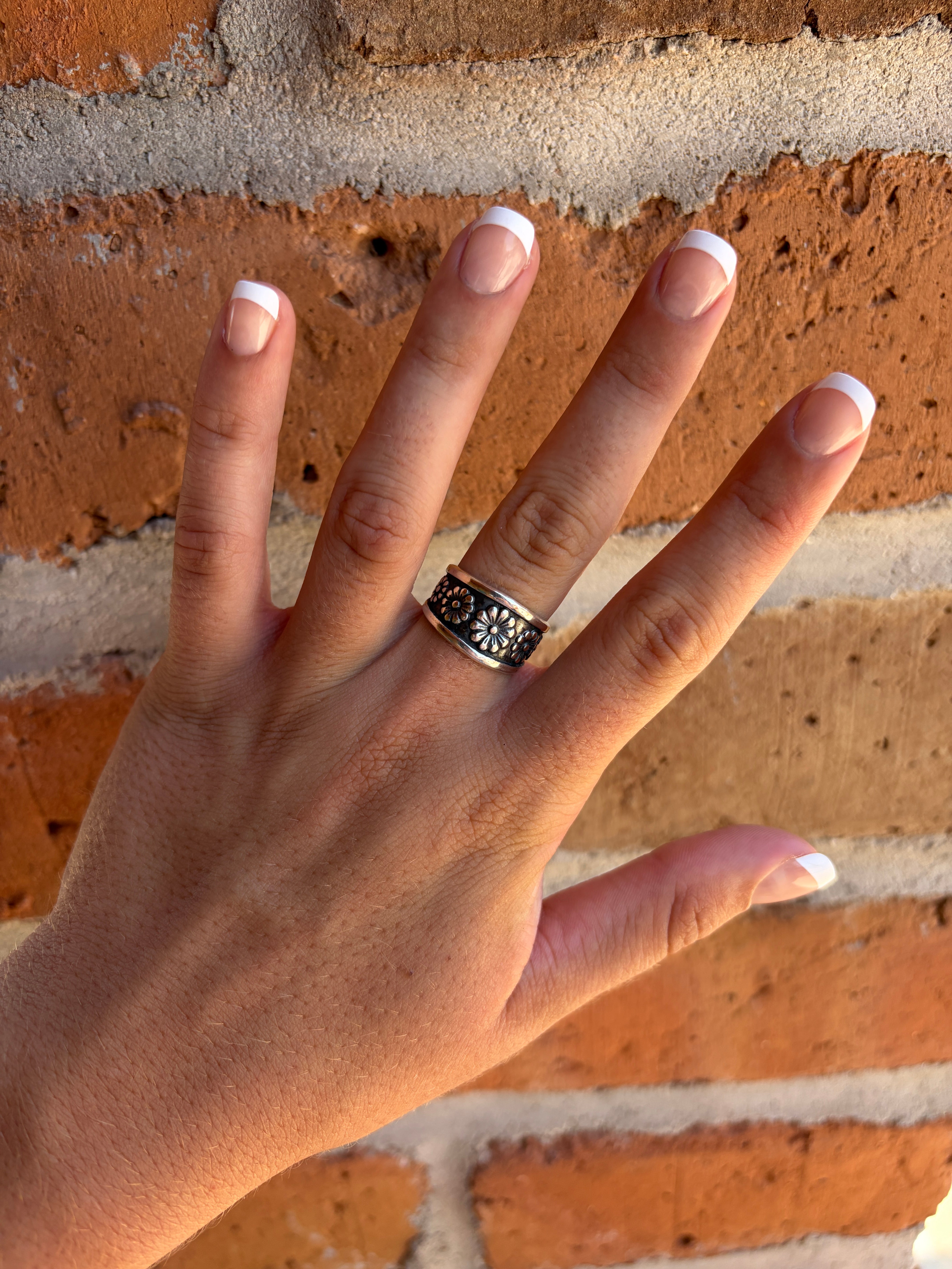 Handmade Sterling Silver Flower Ring