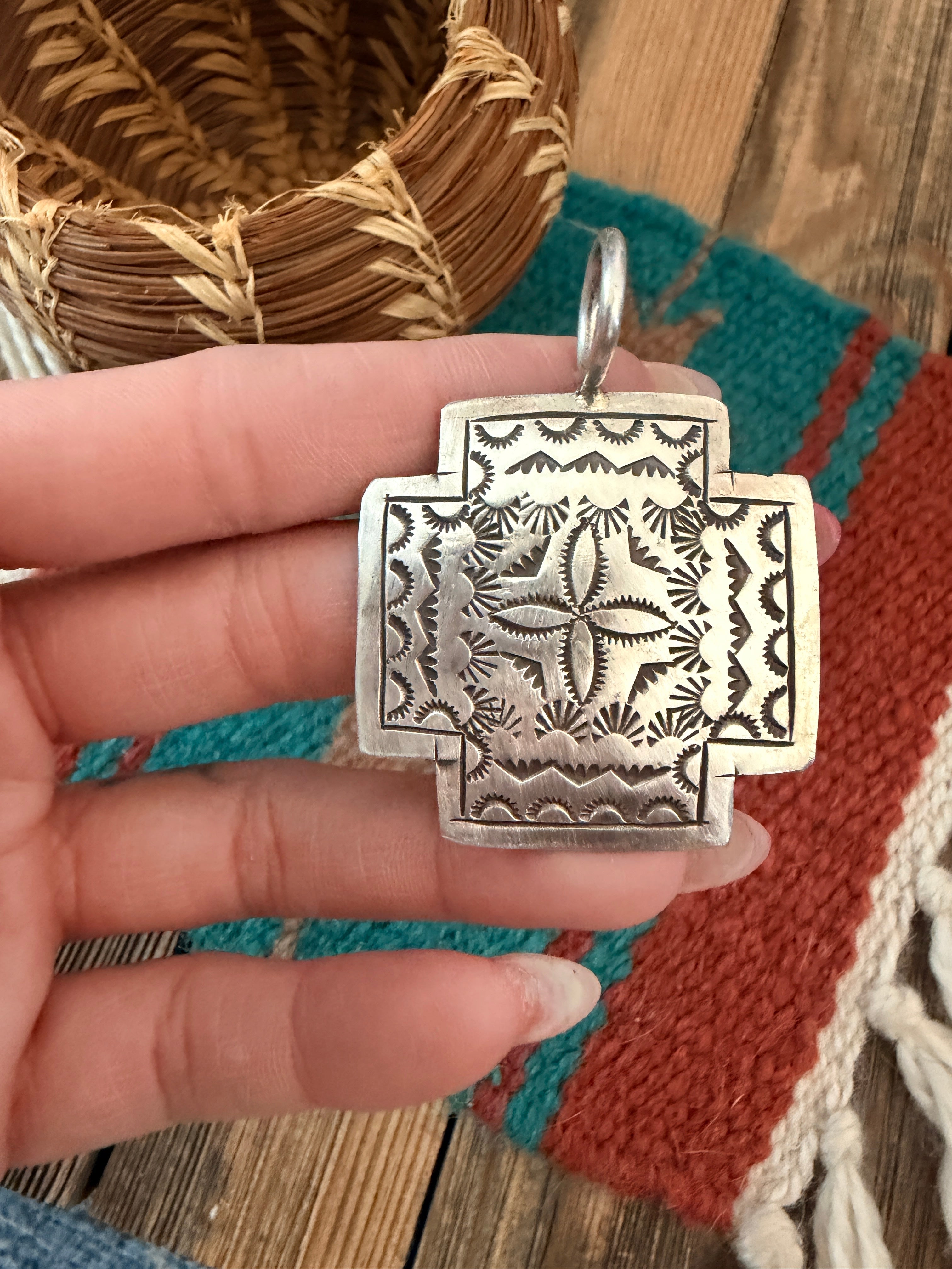 Handcrafted Sterling Silver Cross Pendant