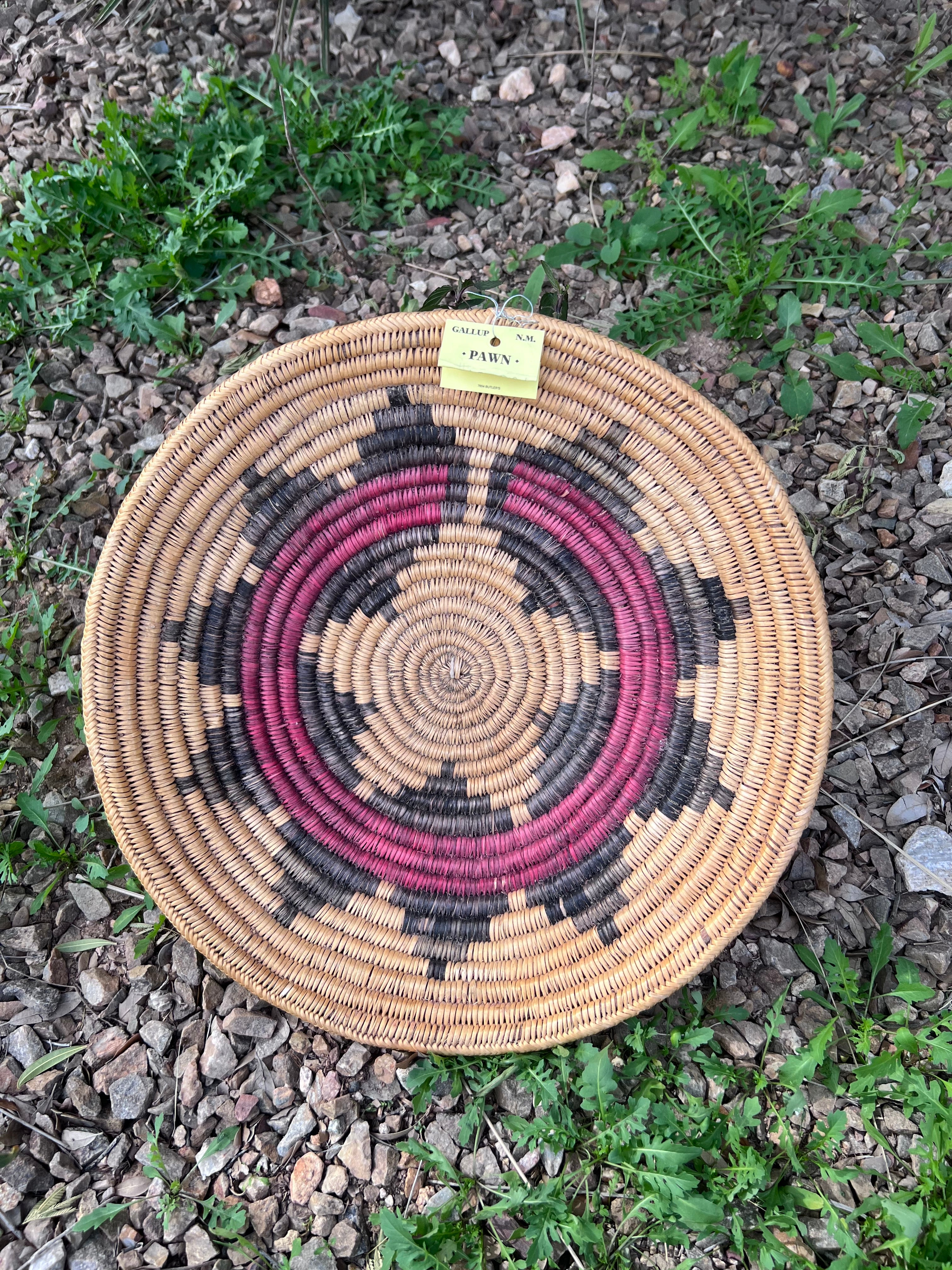 Old Pawn Handcrafted Woven Basket #8